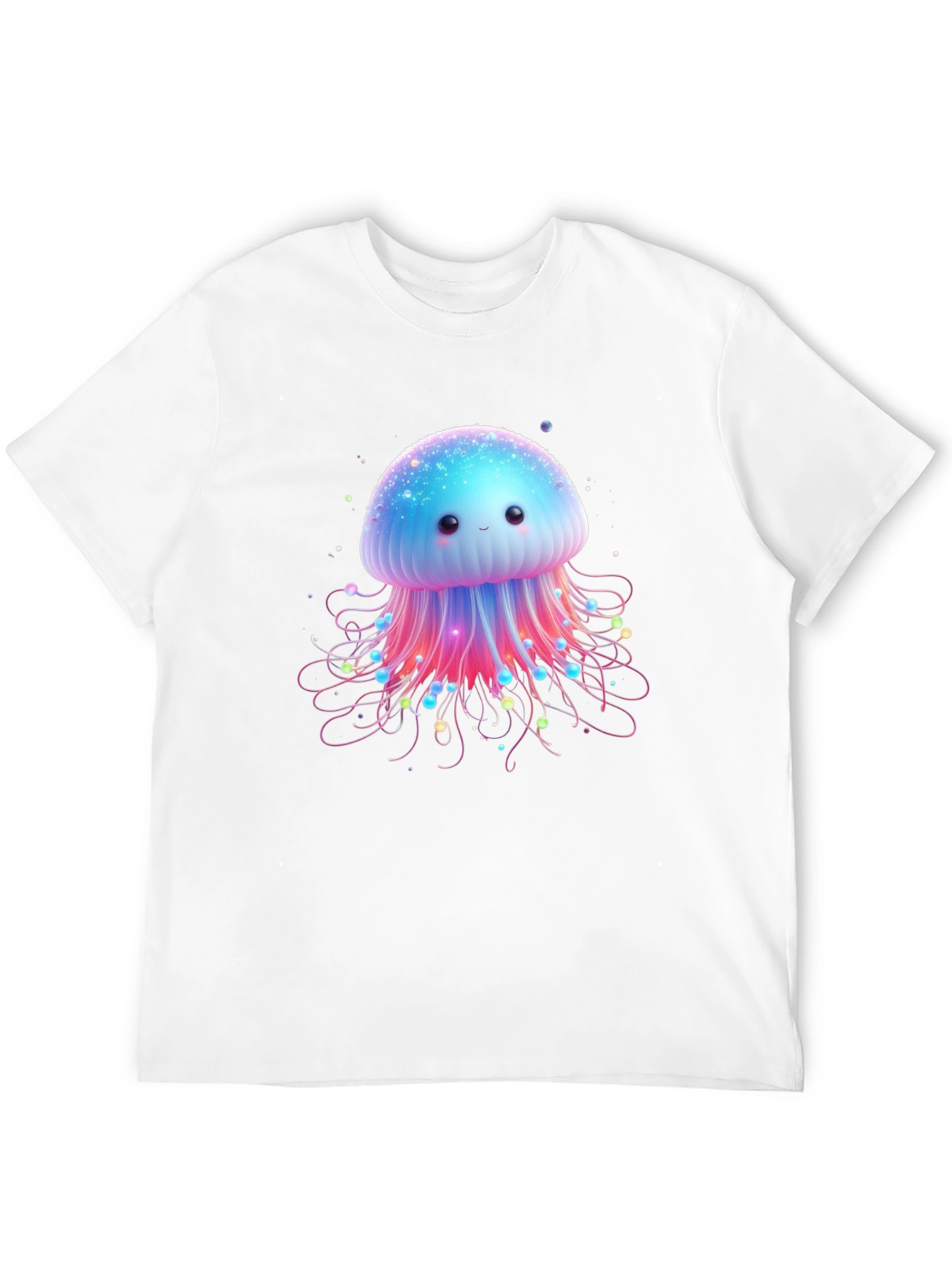 Black Cute Jellyfish Graphic Tee - Soft Cotton Comfort view 12