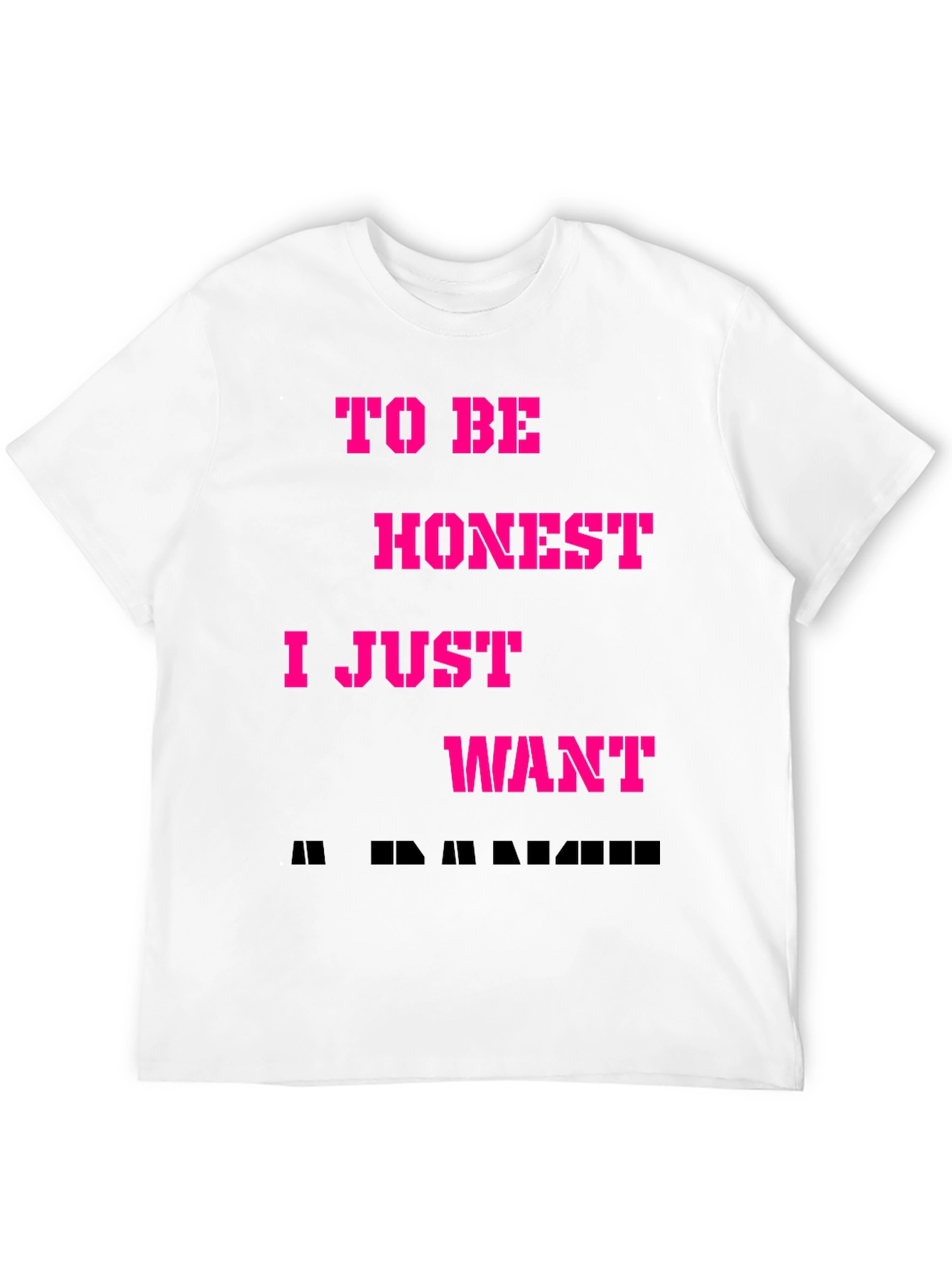 Black Funny To Be Honest T-Shirt view 12