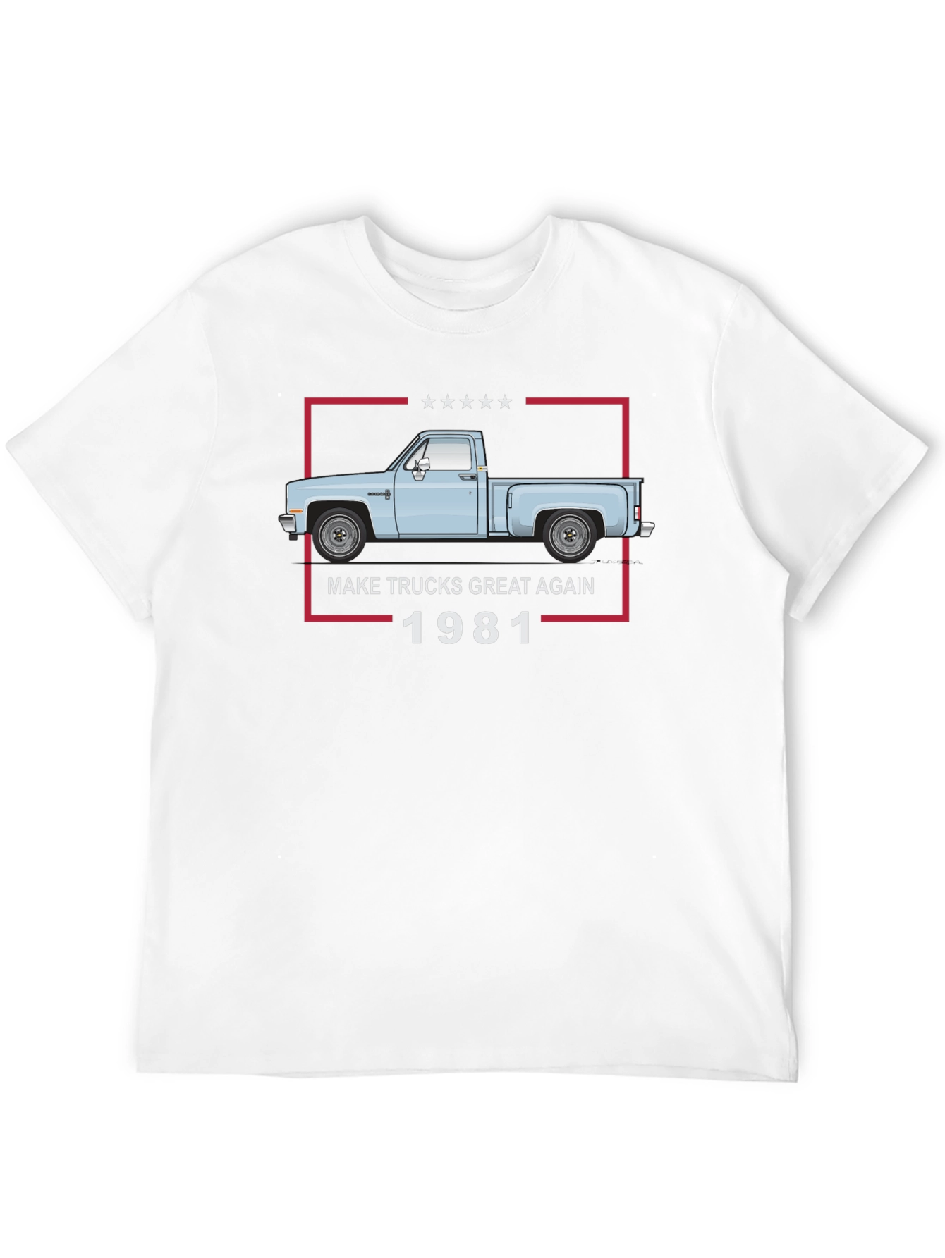 Black Make Trucks Great Again 1981 T-Shirt view 12