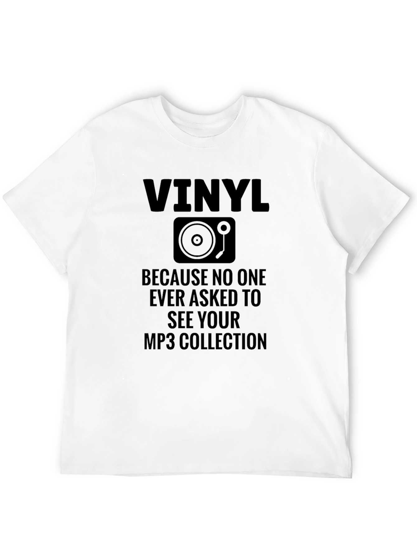 Black Vinyl Records T-Shirt - Music Lover Tee view 12