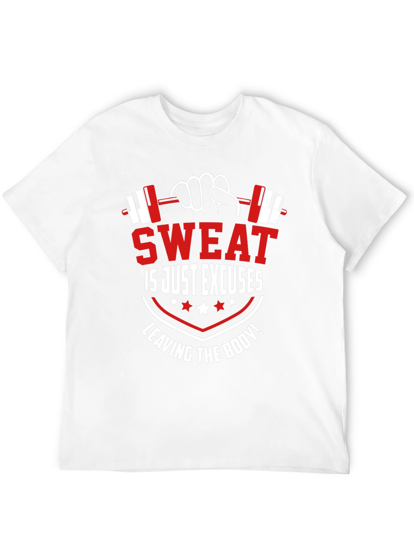 Sweat is Just Excuses Leaving the Body Black T-Shirt - 12