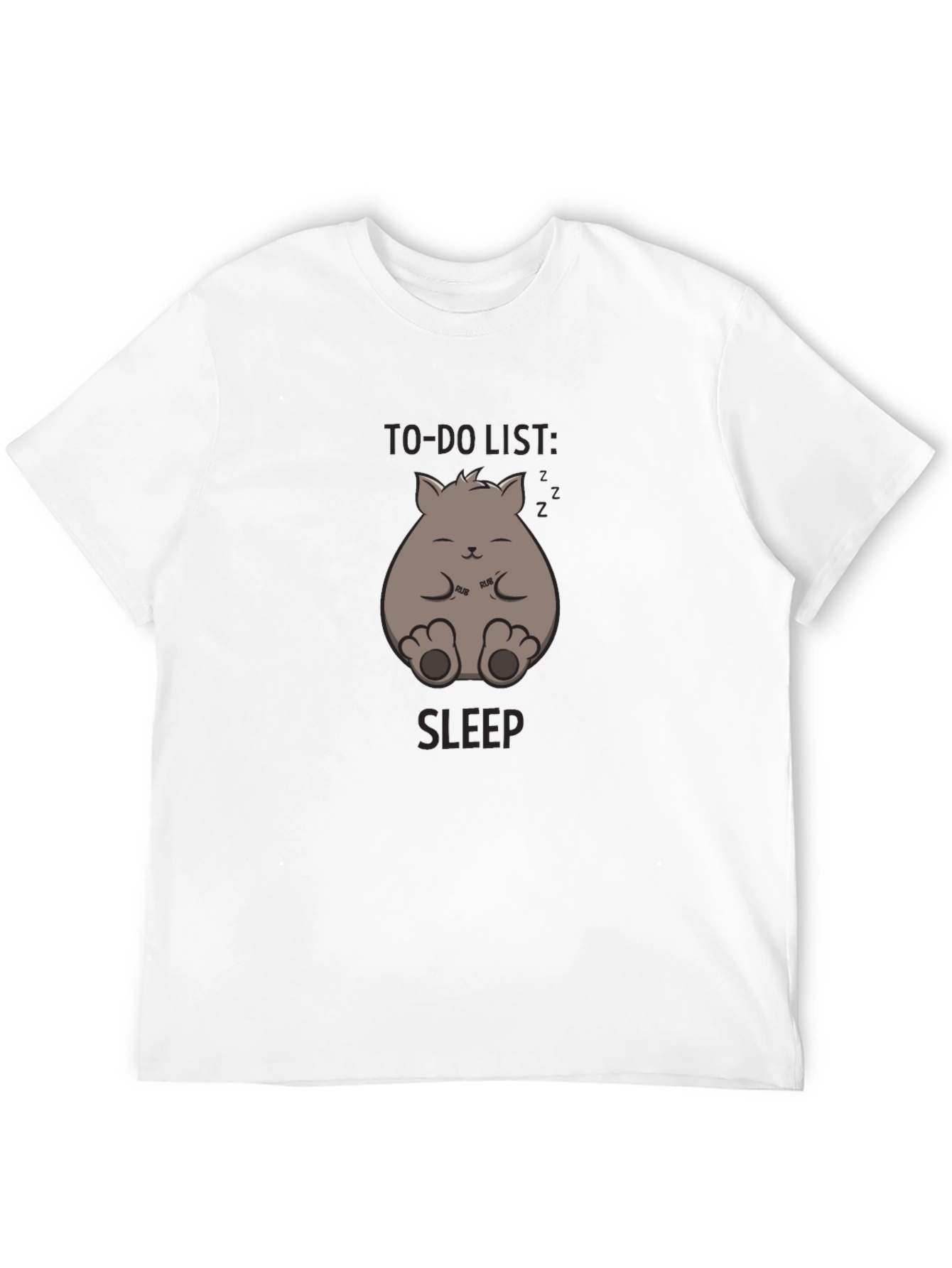 Black To-Do List: Sleep - Funny Cat Graphic T-Shirt view 12