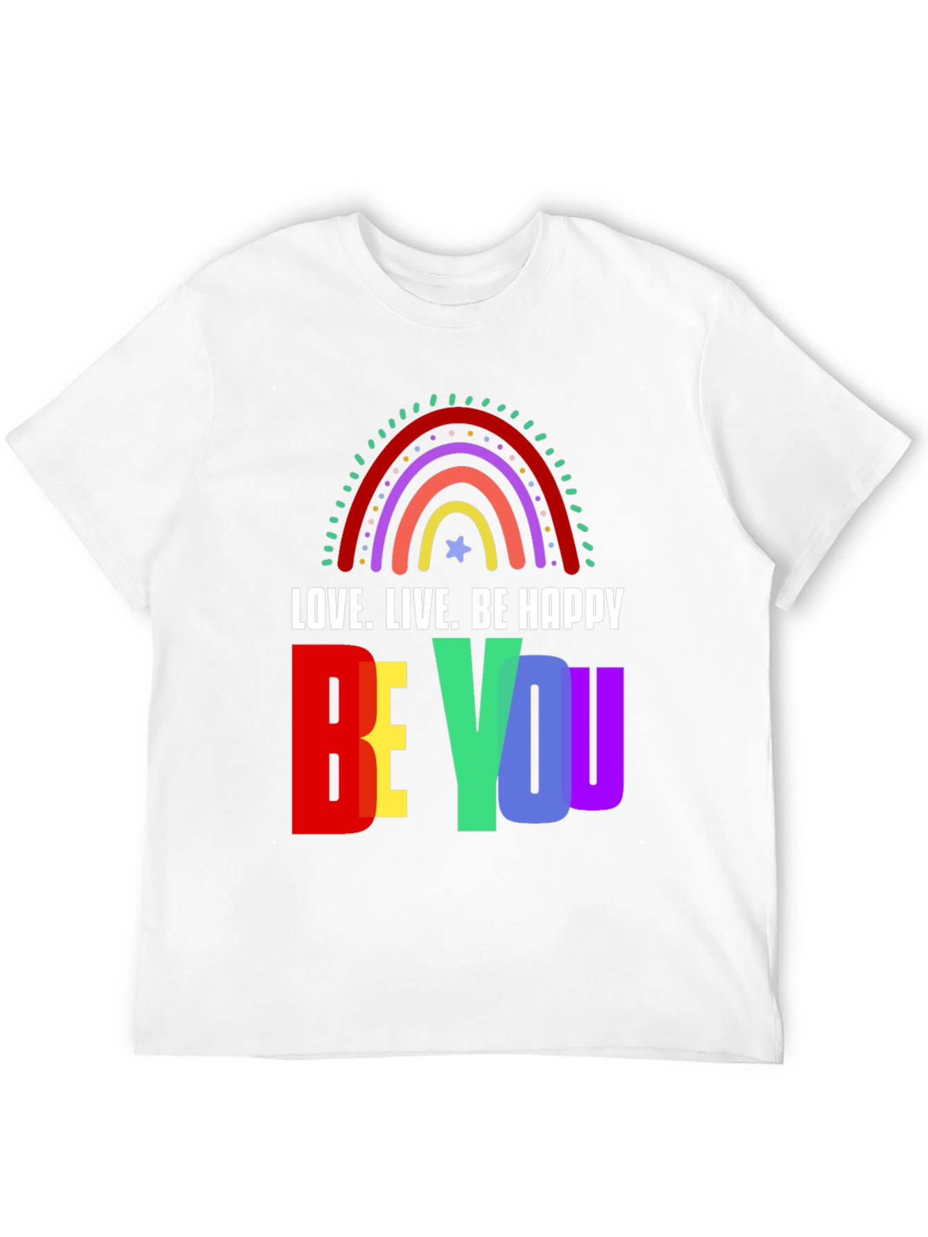 Black Love. Live. Be Happy - Graphic T-Shirt view 12