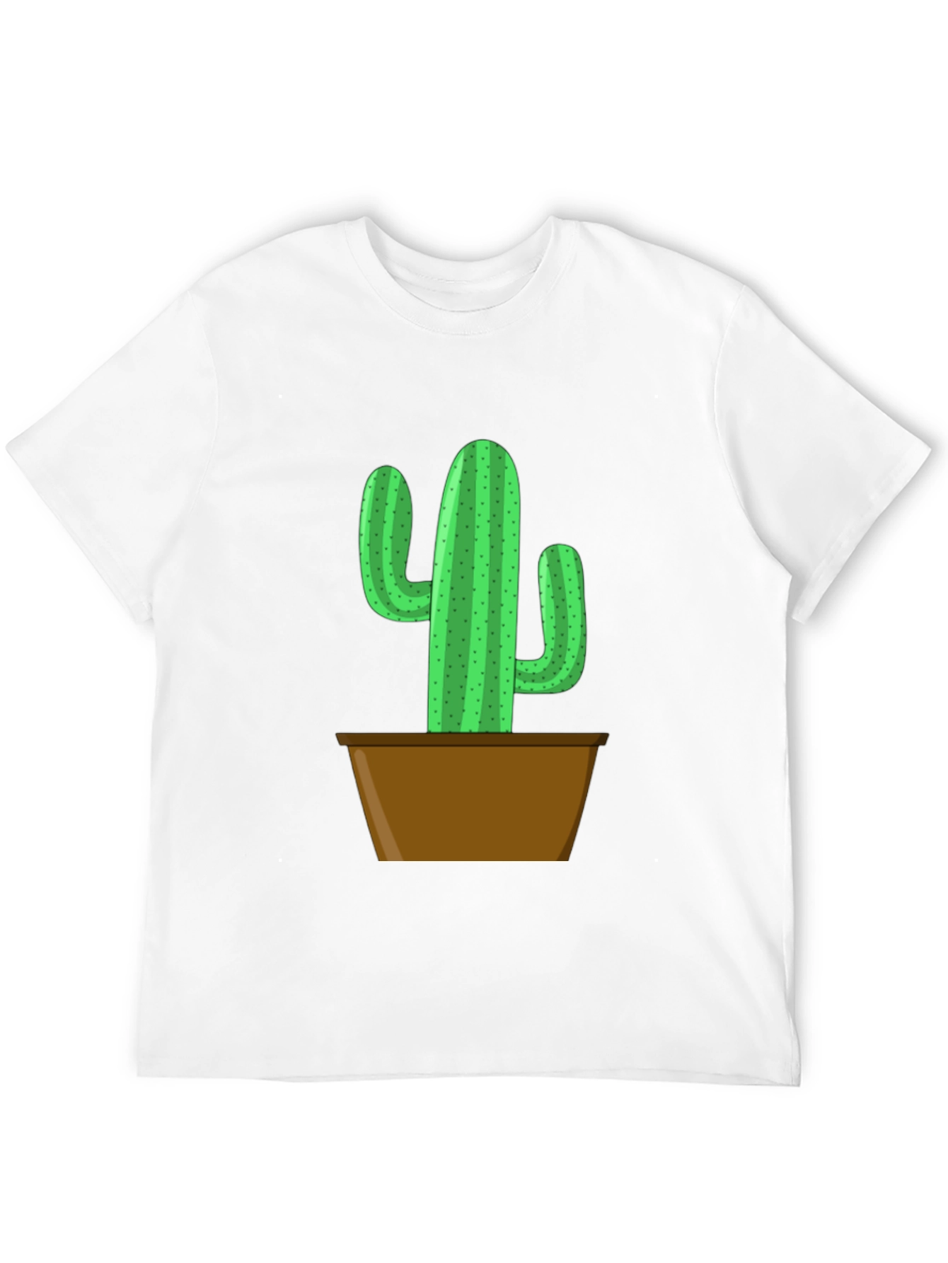Black Potted Cactus Graphic Tee - Black Cotton Blend view 12