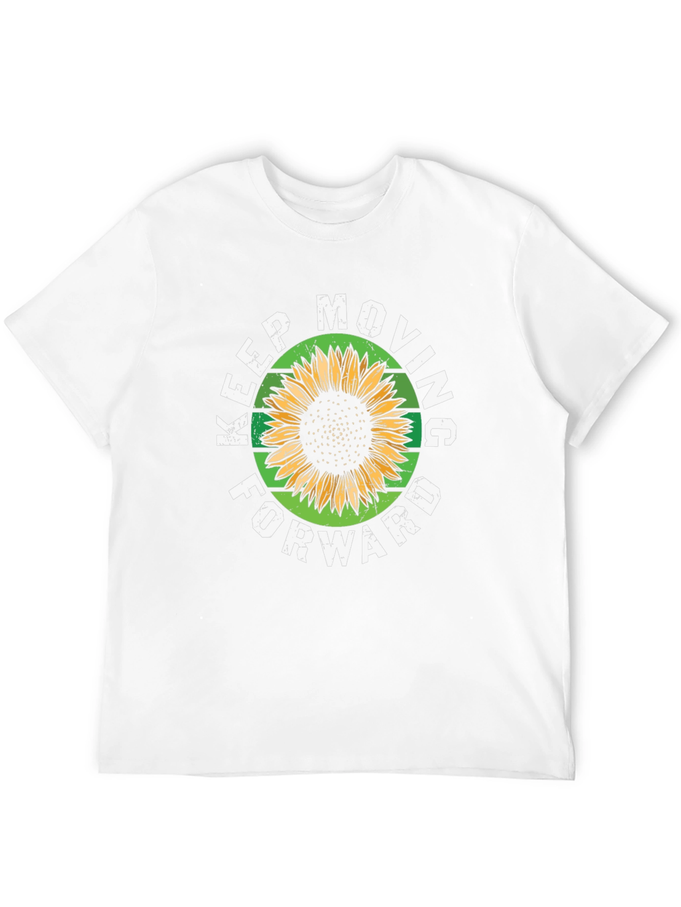 Black Keep Moving Forward Sunflower Graphic Tee view 12