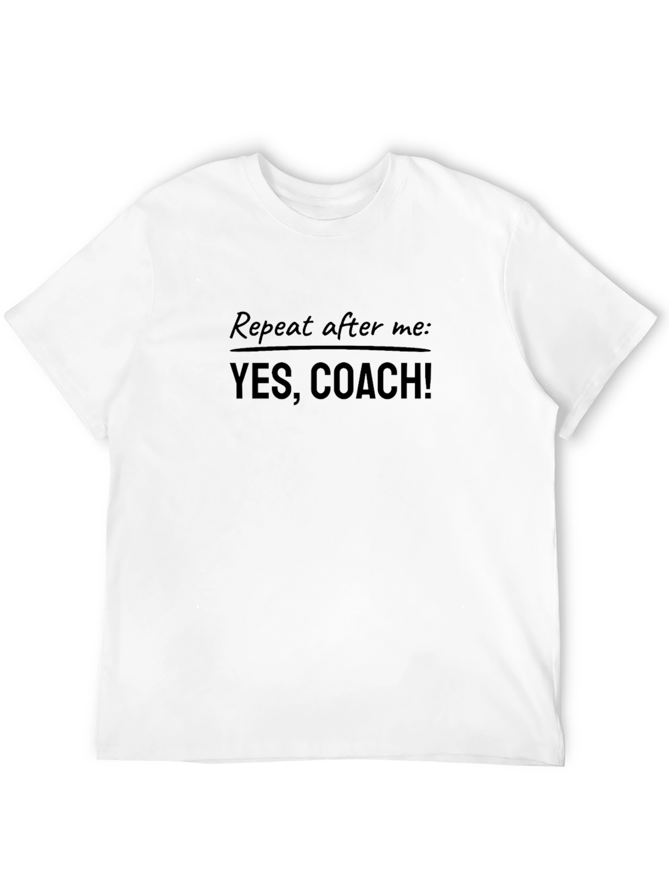 Black Yes, Coach! Graphic T-Shirt view 12