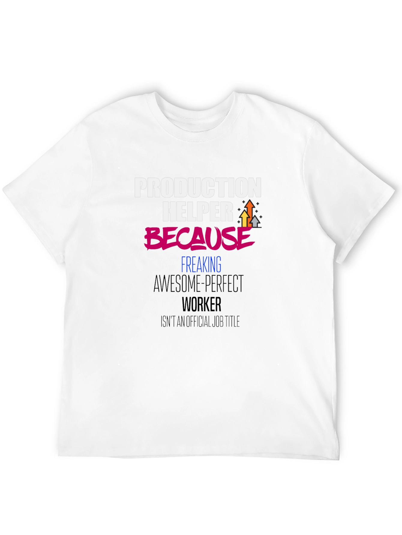 Black Production Helper Funny Graphic T-Shirt view 12