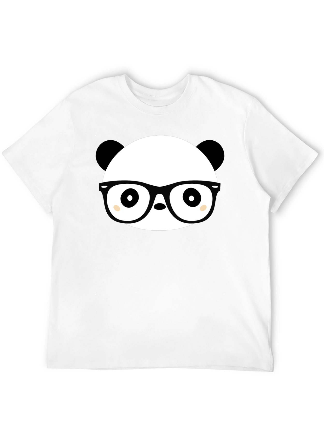 Black Panda Nerd T-Shirt - Black Cotton Graphic Tee view 12