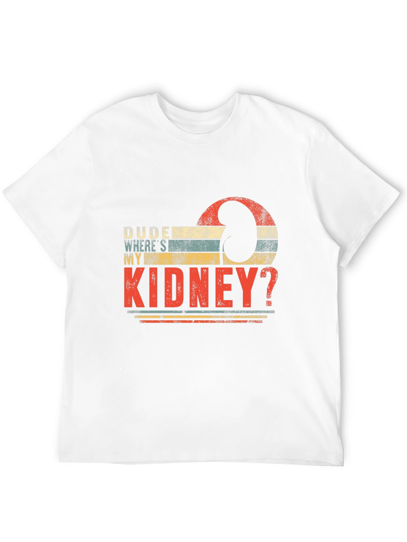 Black Dude Where's My Kidney? Black T-Shirt view 12