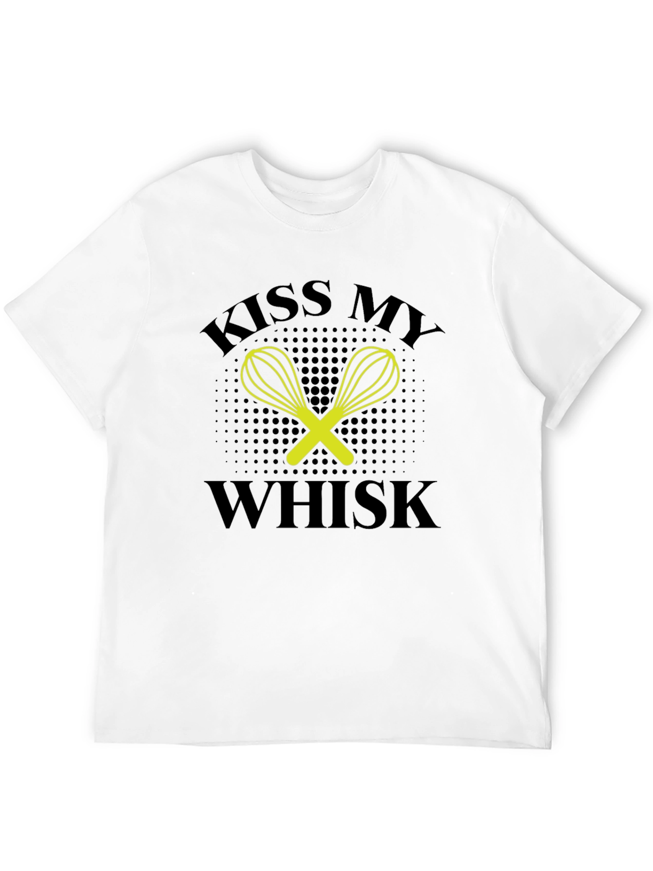 Black Kiss My Whisk Graphic Tee - Black Cotton Blend view 12