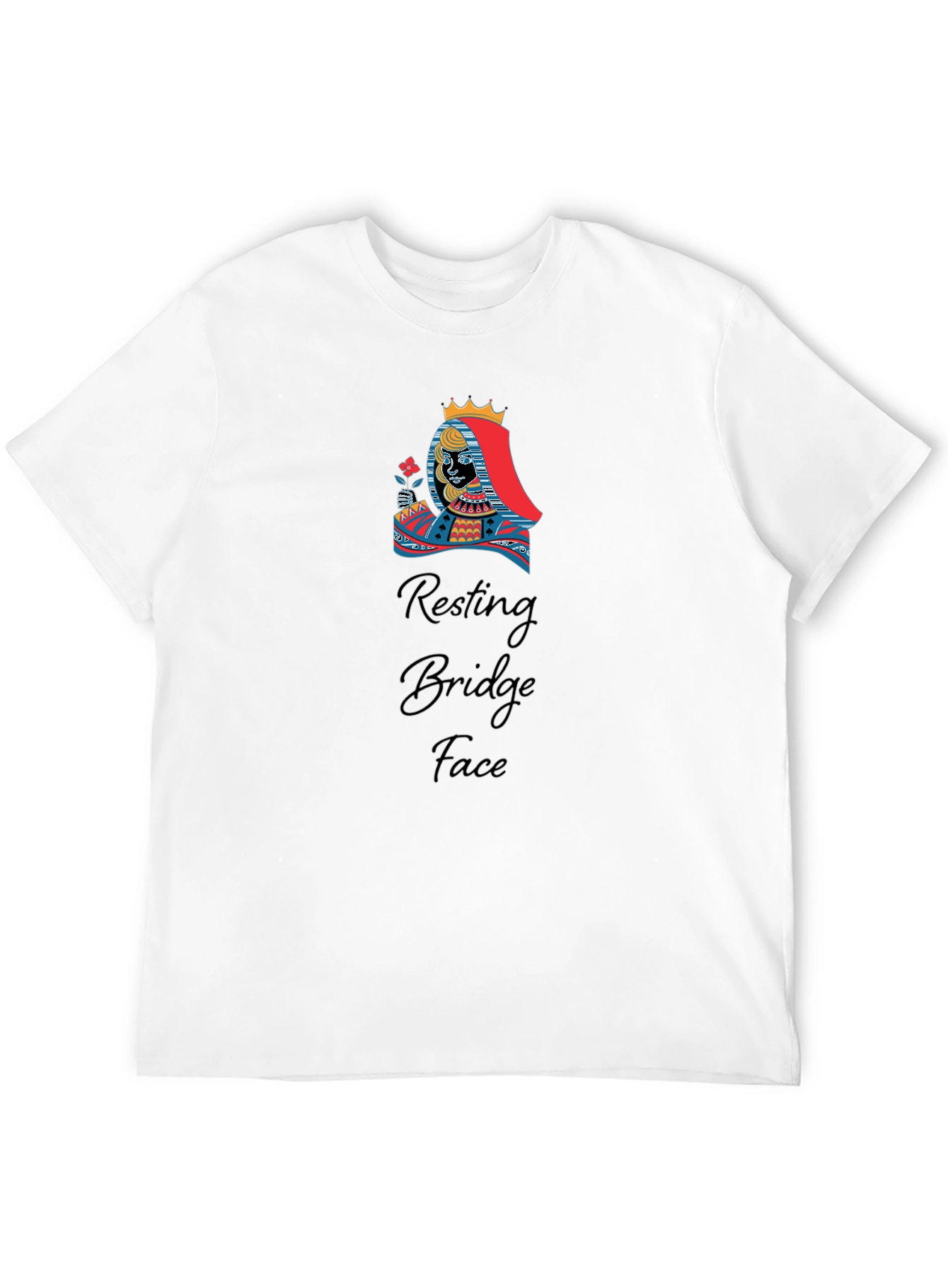 Black Resting Bridge Face Graphic T-Shirt view 12