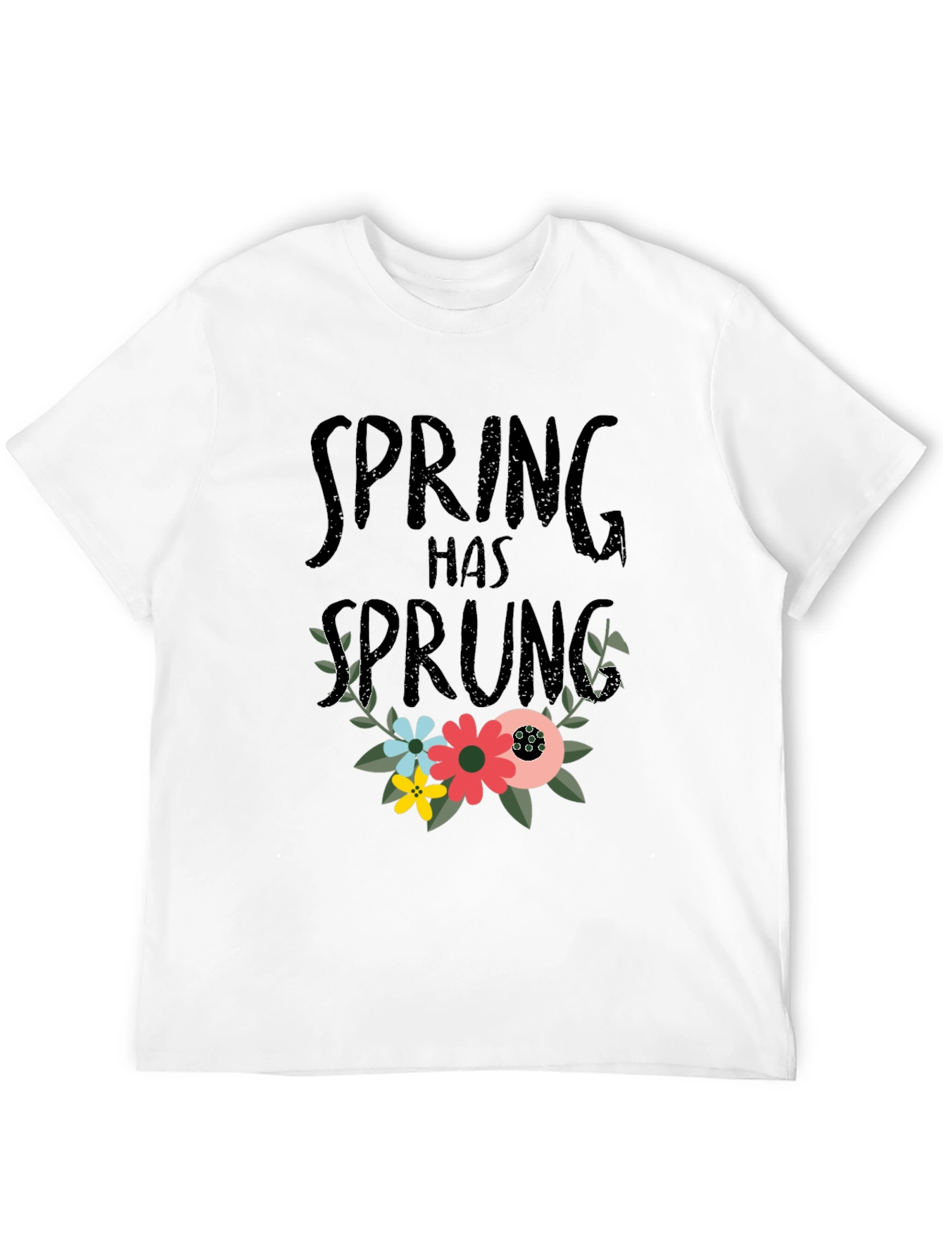 Black Spring Has Sprung Floral T-Shirt - Black view 12
