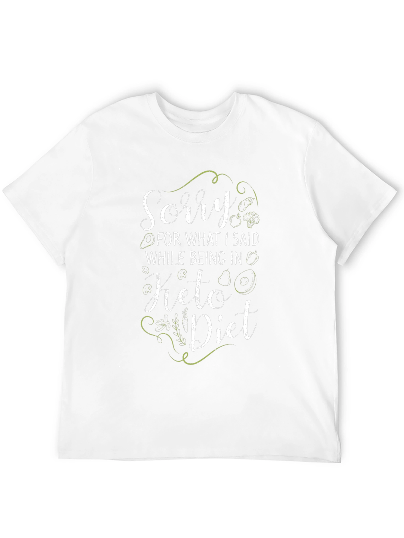 Black Keto Diet Apology Graphic Tee view 12