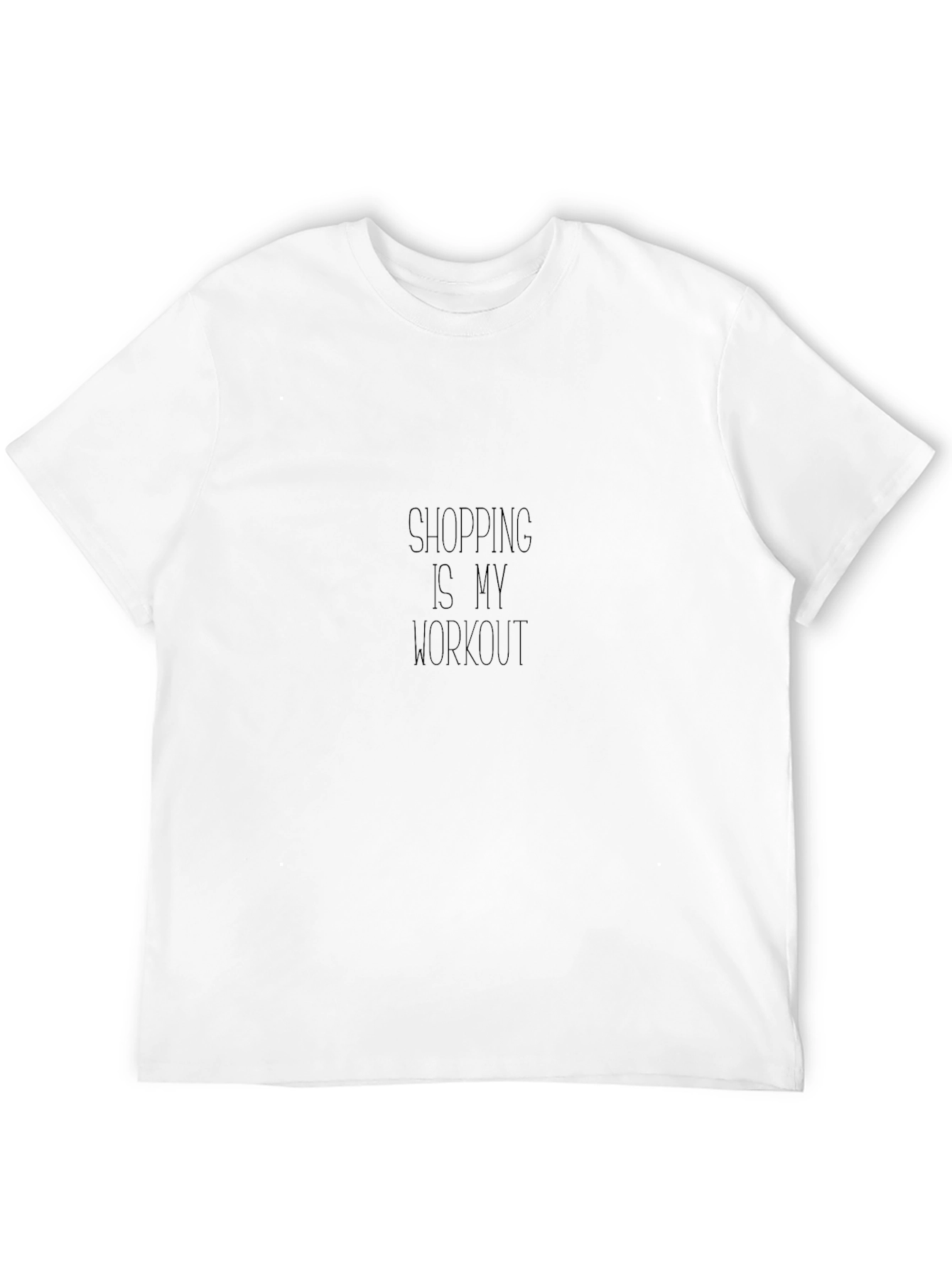 Black Shopping is My Workout T-Shirt - Black view 12