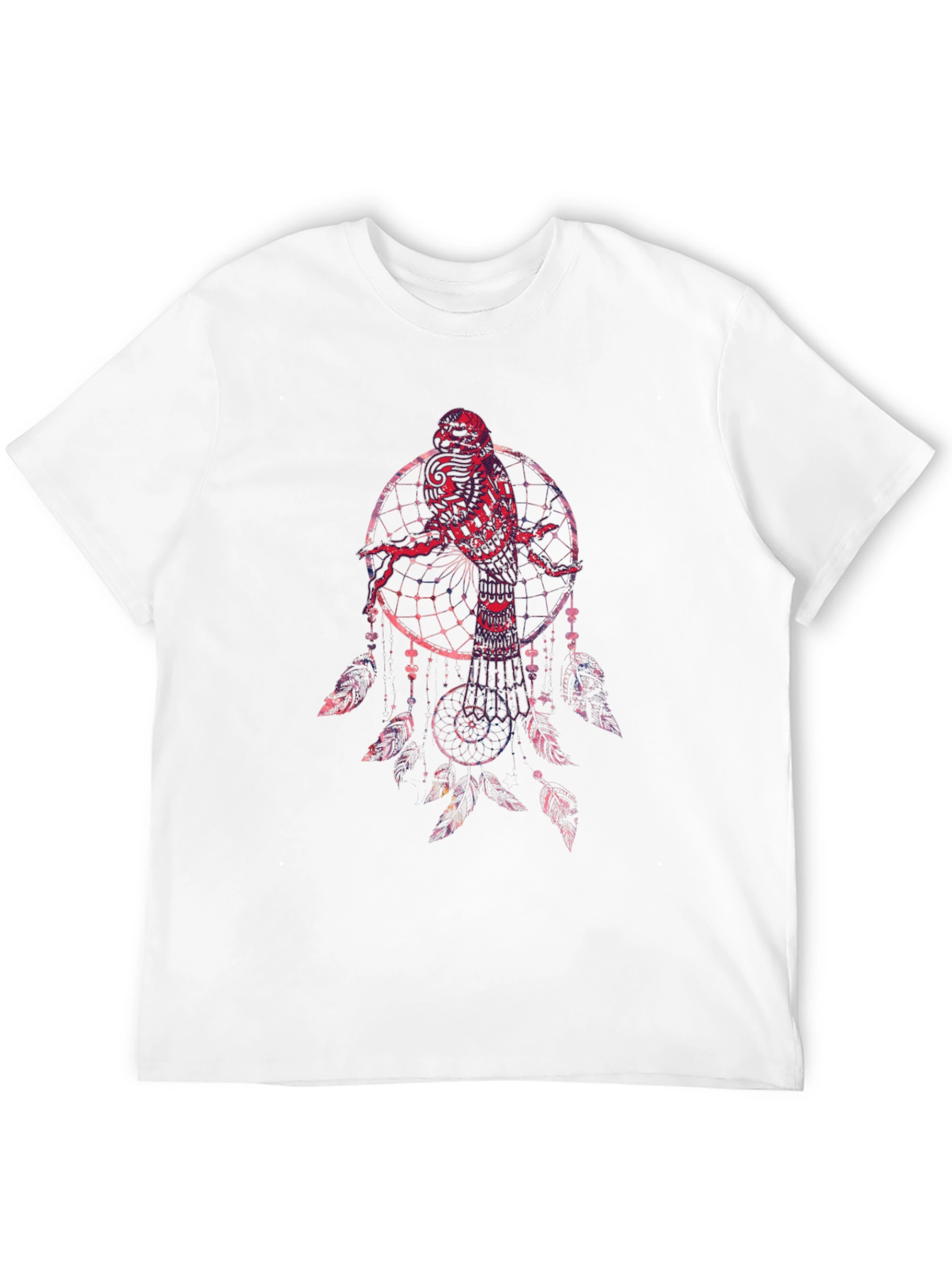 Black Dreamcatcher Owl Graphic T-Shirt view 12