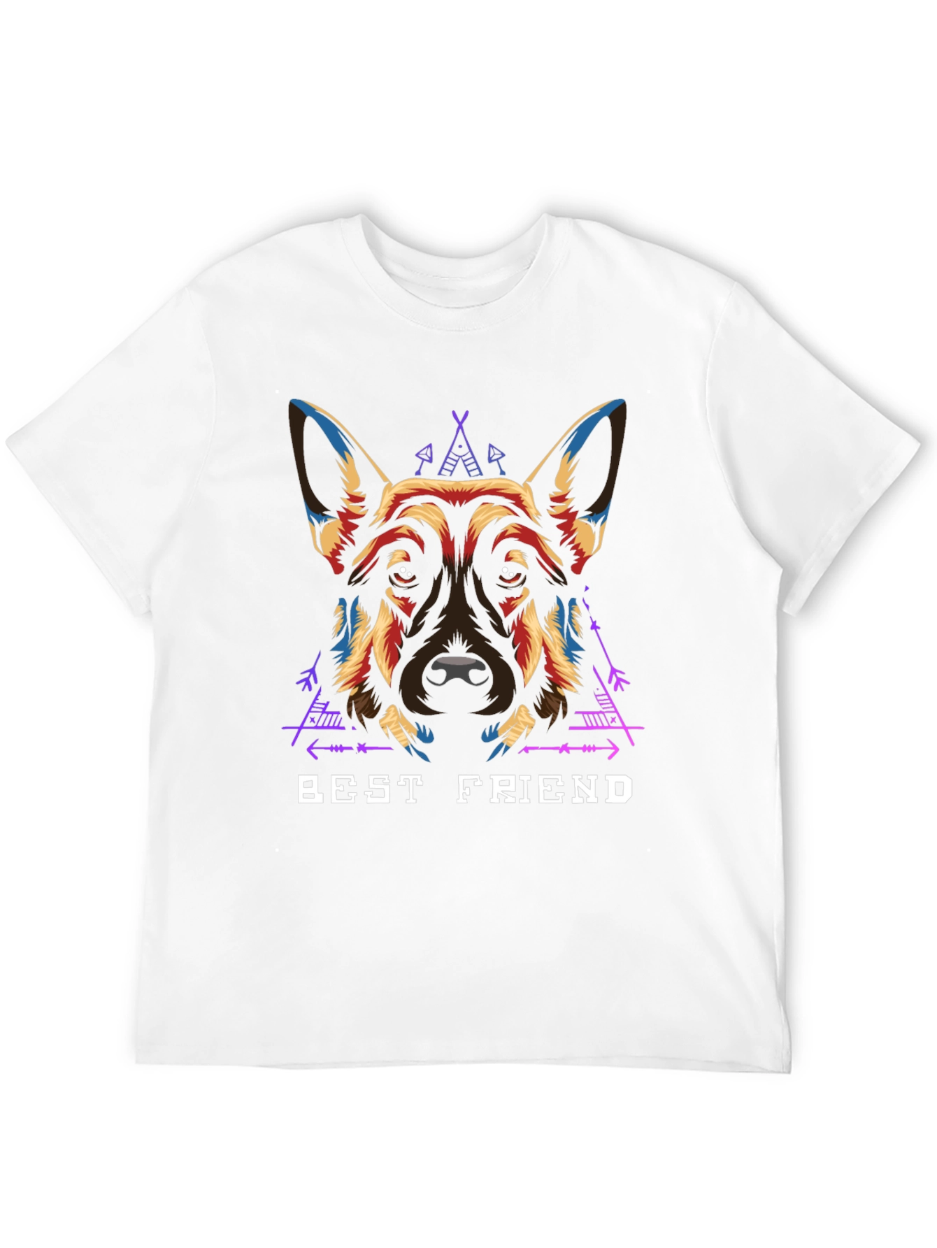 Black Best Friend Dog Graphic T-Shirt view 12