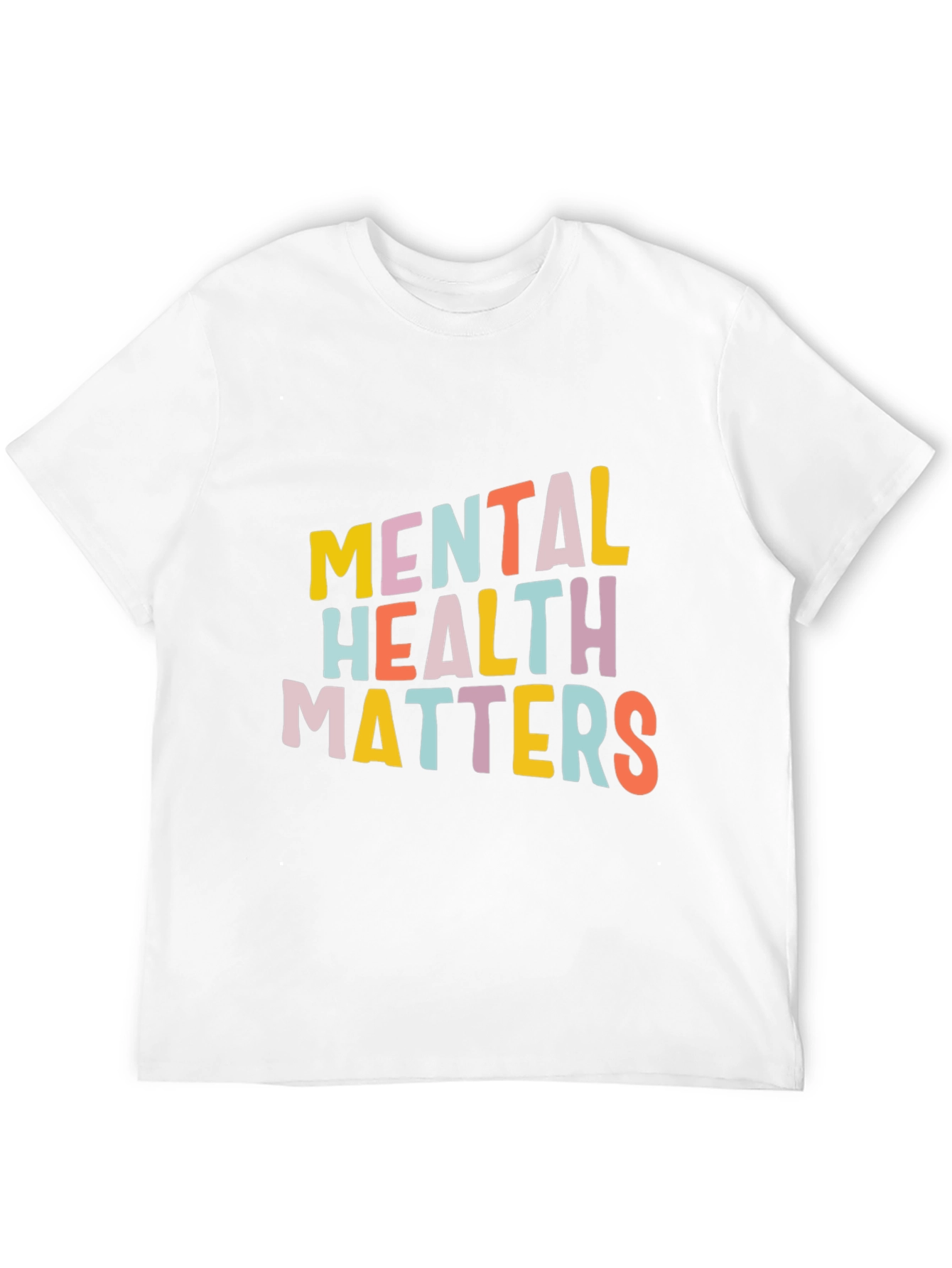 Black Mental Health Matters Graphic Tee - Unisex Black T-Shirt view 12