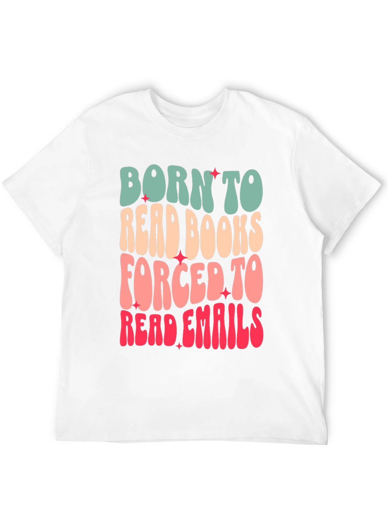 Black Born to Read Books T-Shirt - Novelty Graphic Tee view 12