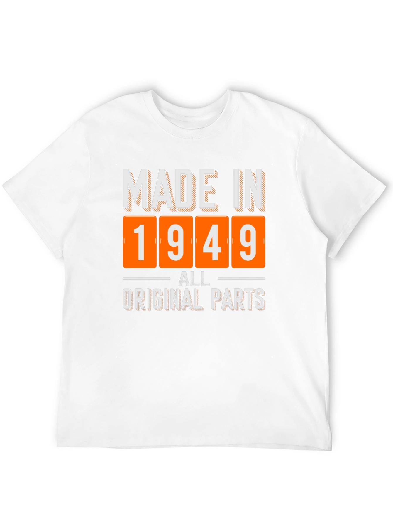 Black Made in 1949 All Original Parts T-Shirt view 12