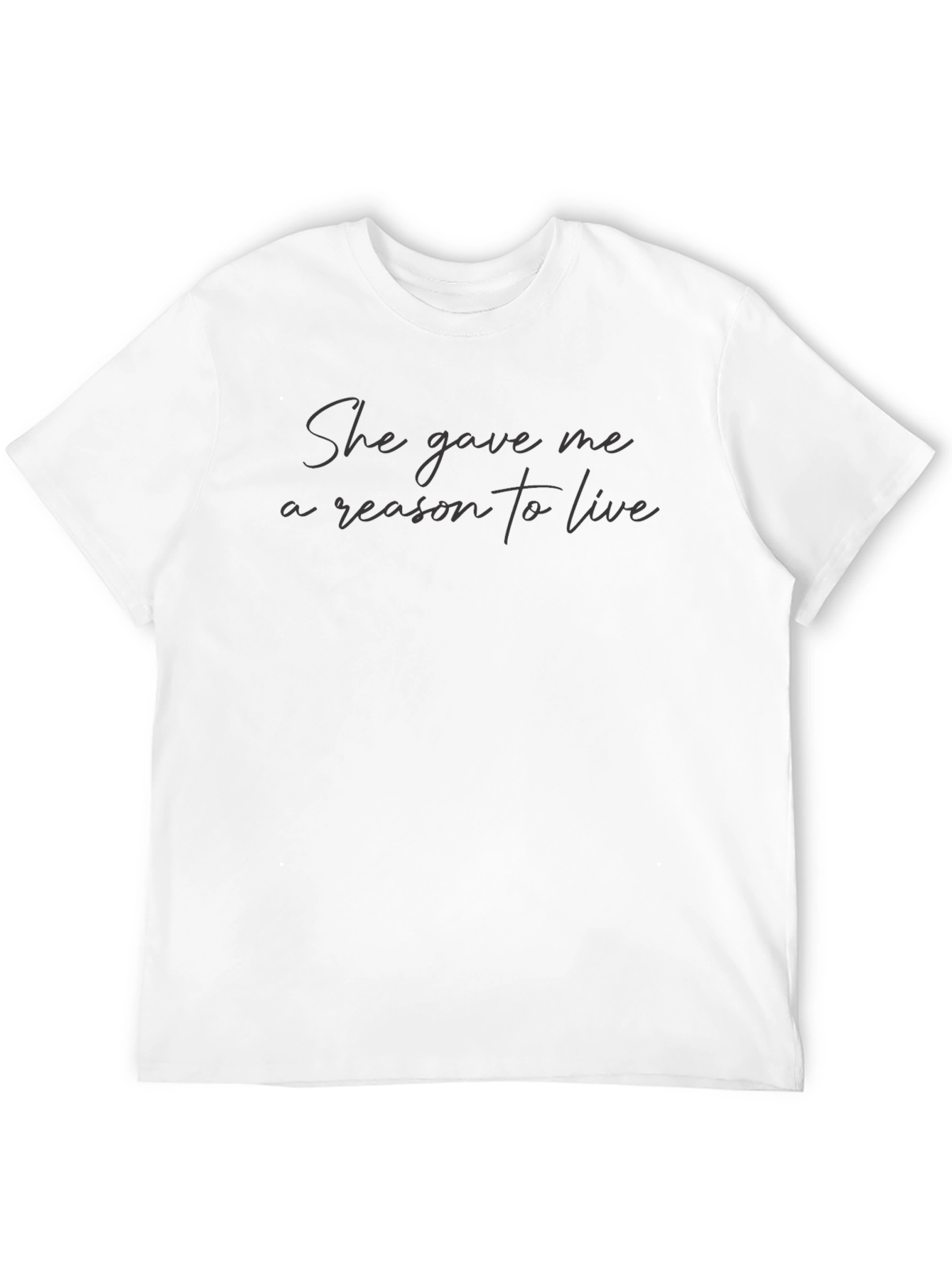 Black She Gave Me a Reason to Live Graphic Tee view 12