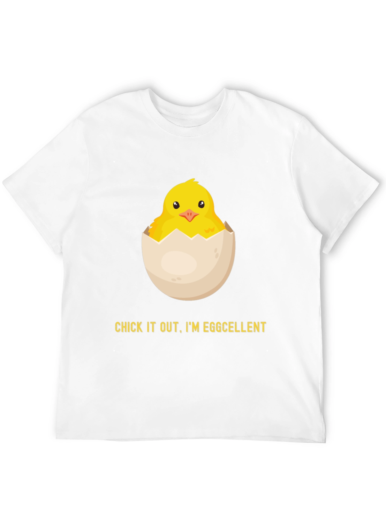 Black Eggcellent Chick Graphic Tee - Funny Easter Shirt view 12