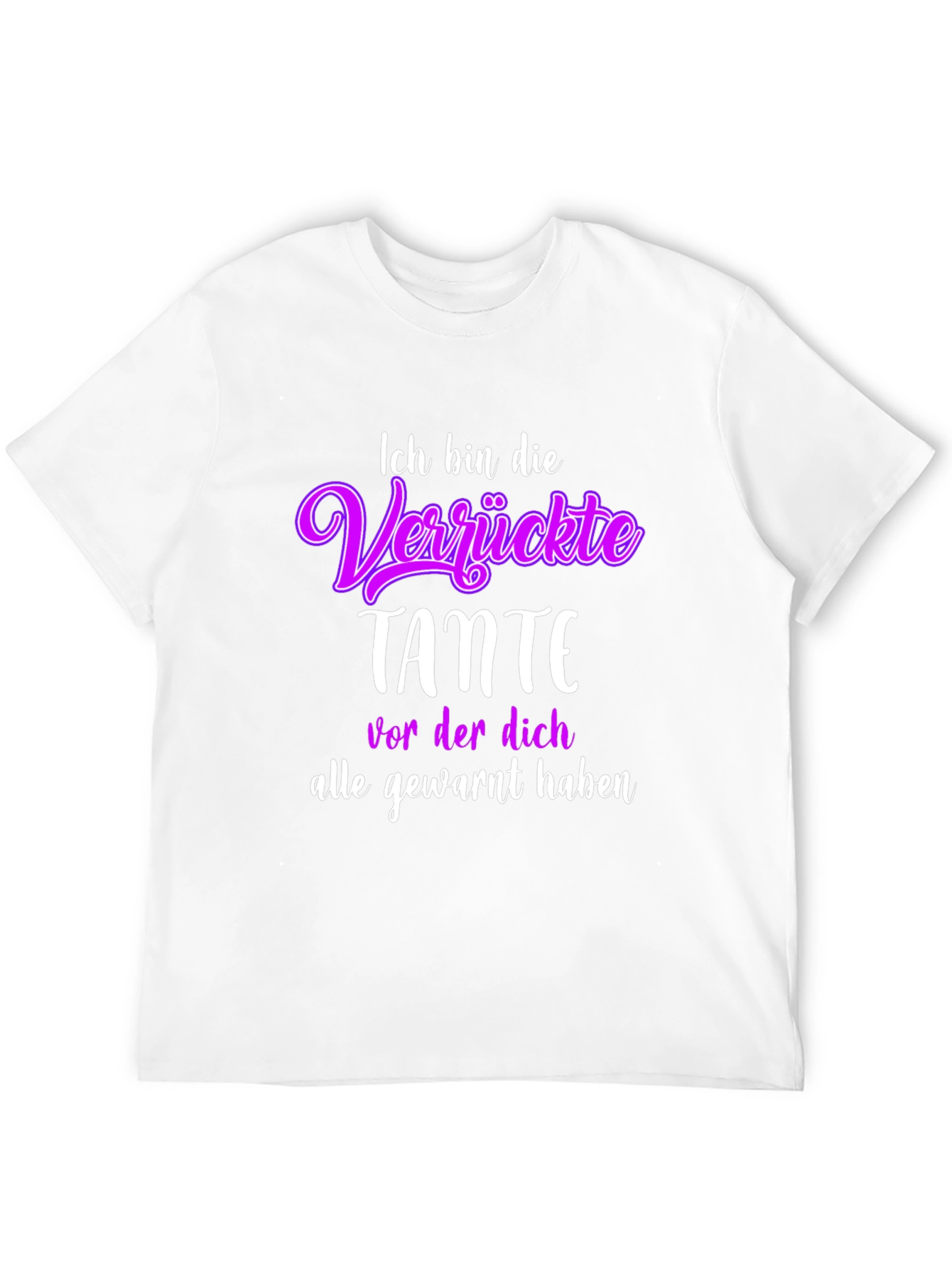 Black Funny Aunt T-Shirt - "Ich bin die Verrückte Tante" view 12