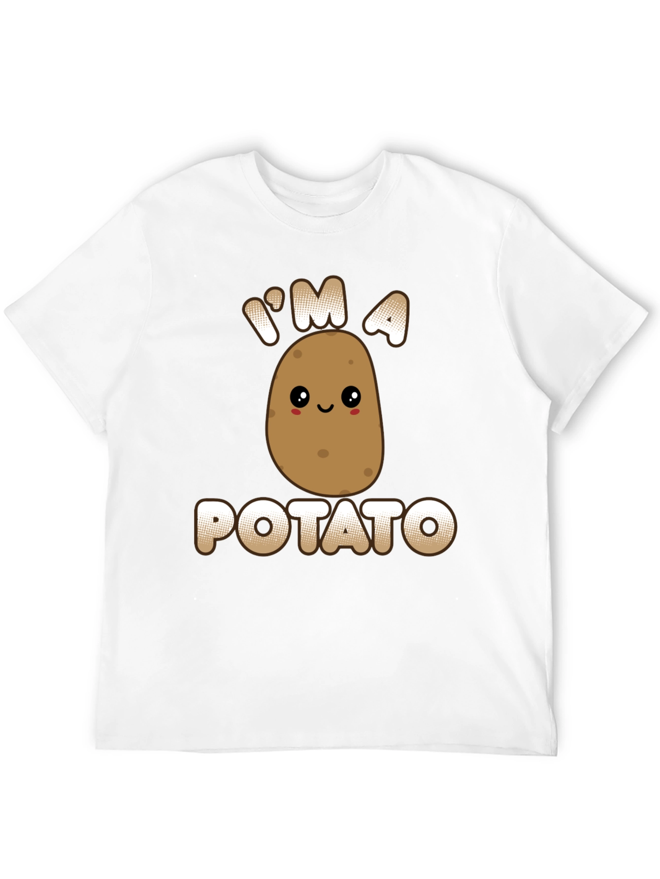 Black Funny Potato Graphic T-Shirt - I'm A Potato Tee view 12