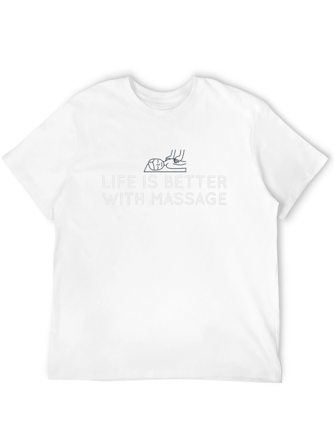 Black Life is Better With Massage Graphic Tee view 12