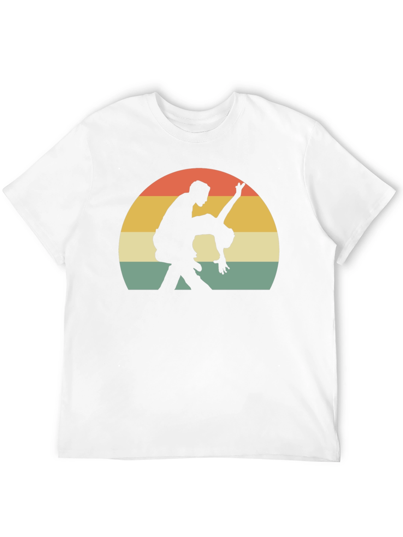 Black Vintage Style Dancing Couple Graphic T-Shirt view 12