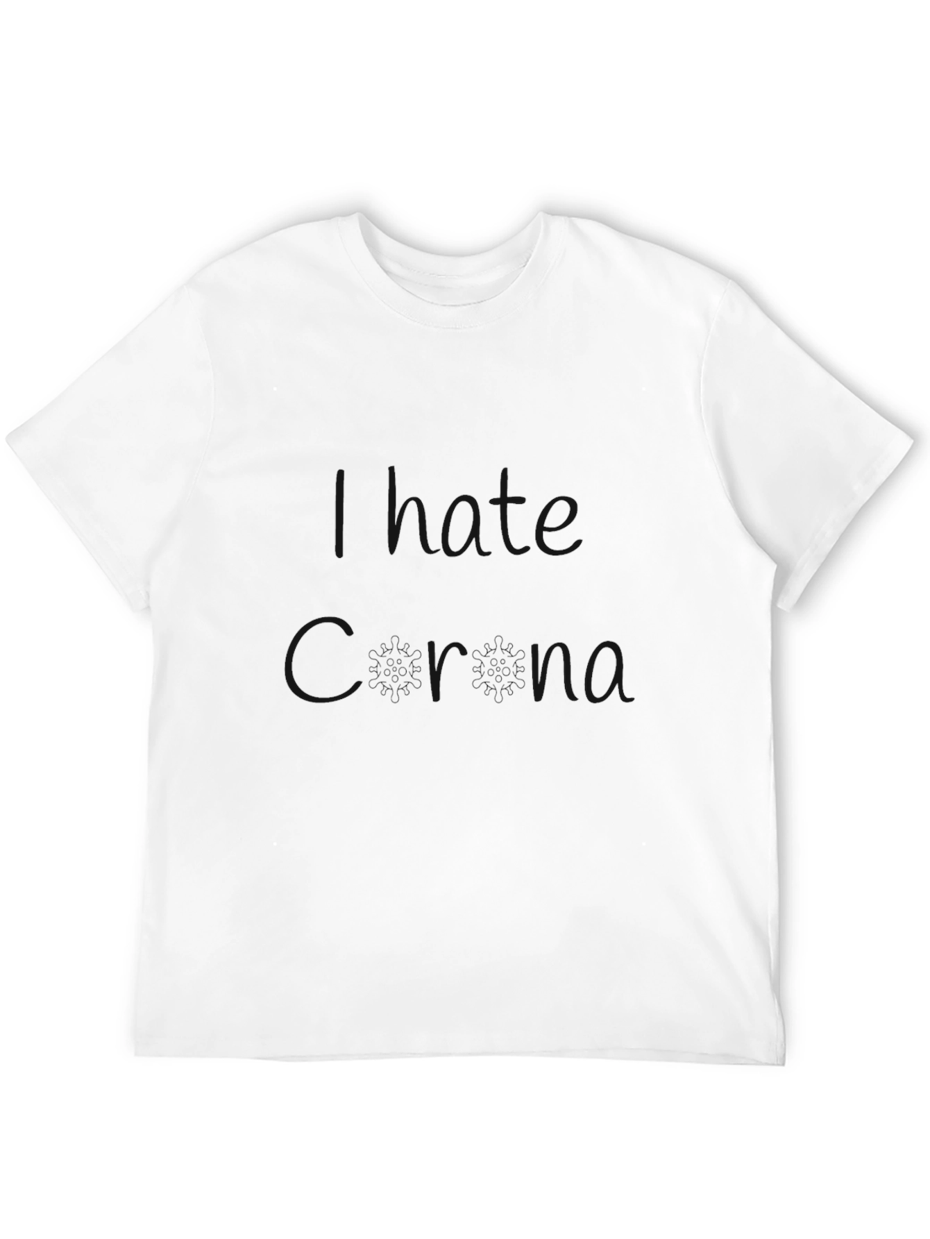 Black Men's Black Solid Color Crew Neck T-Shirt view 12