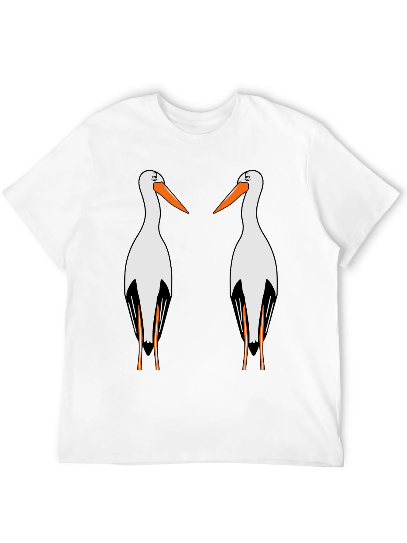 Black Stork Graphic T-Shirt - Quirky Bird Lover Tee view 12