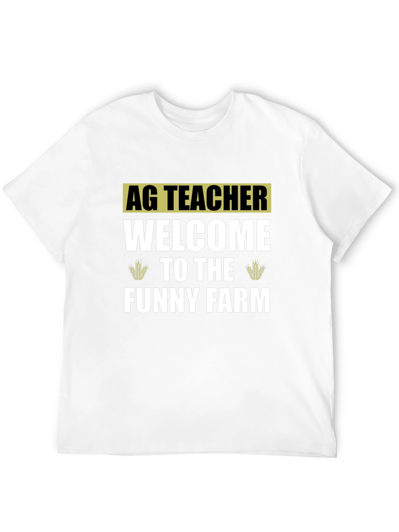 Black Ag Teacher Welcome To The Funny Farm Black T-Shirt view 12