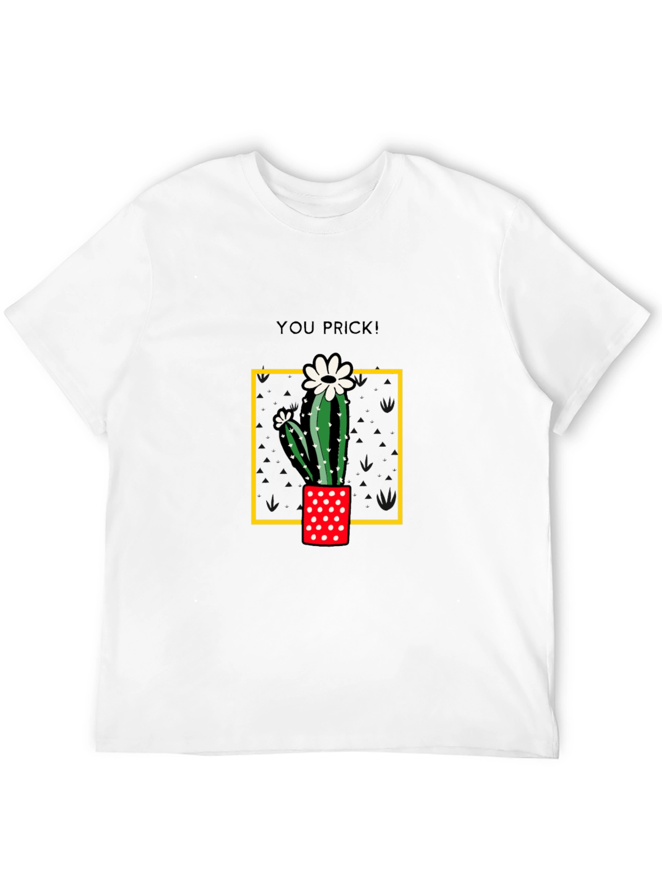 Black Cactus You Prick! Graphic T-Shirt view 12