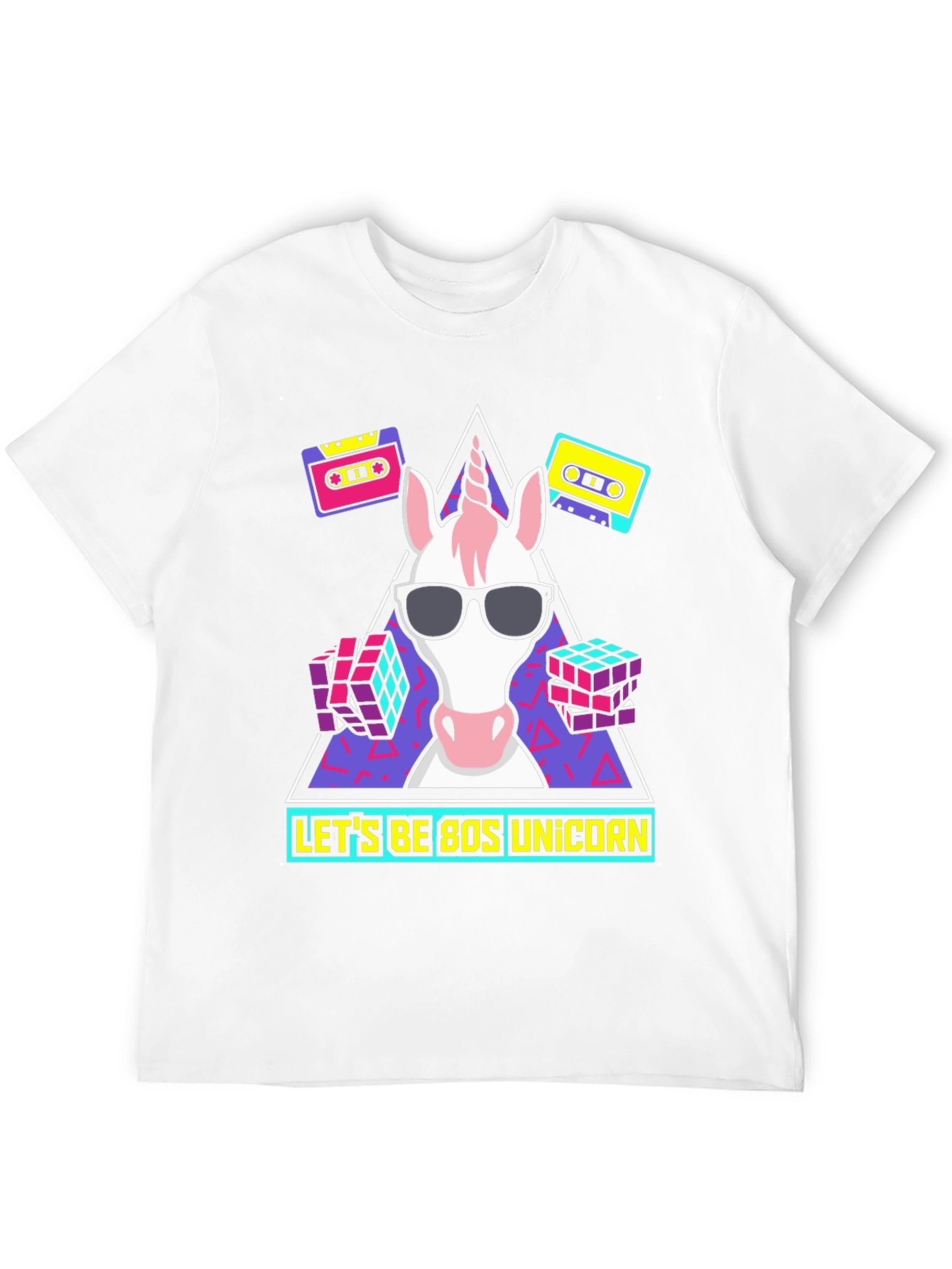 Black 80s Unicorn Graphic Tee view 12