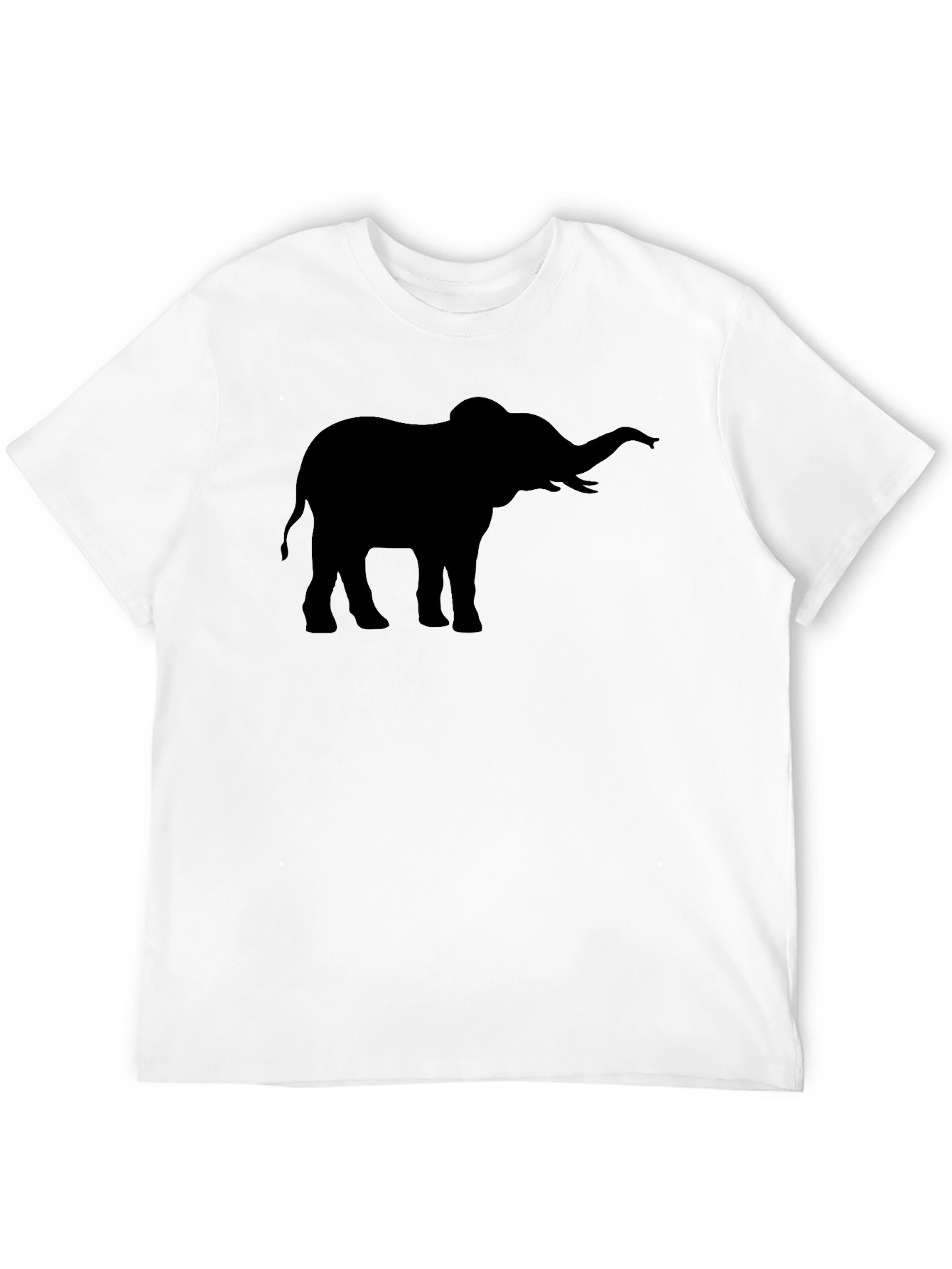 Black Elephant Silhouette Graphic Tee - Black view 12