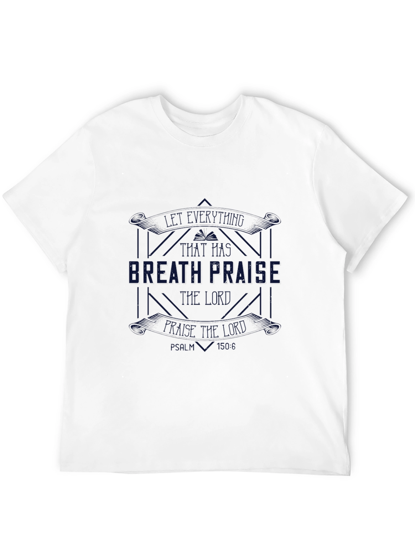 Black Breath Praise Graphic Tee - Black Cotton T-Shirt view 12