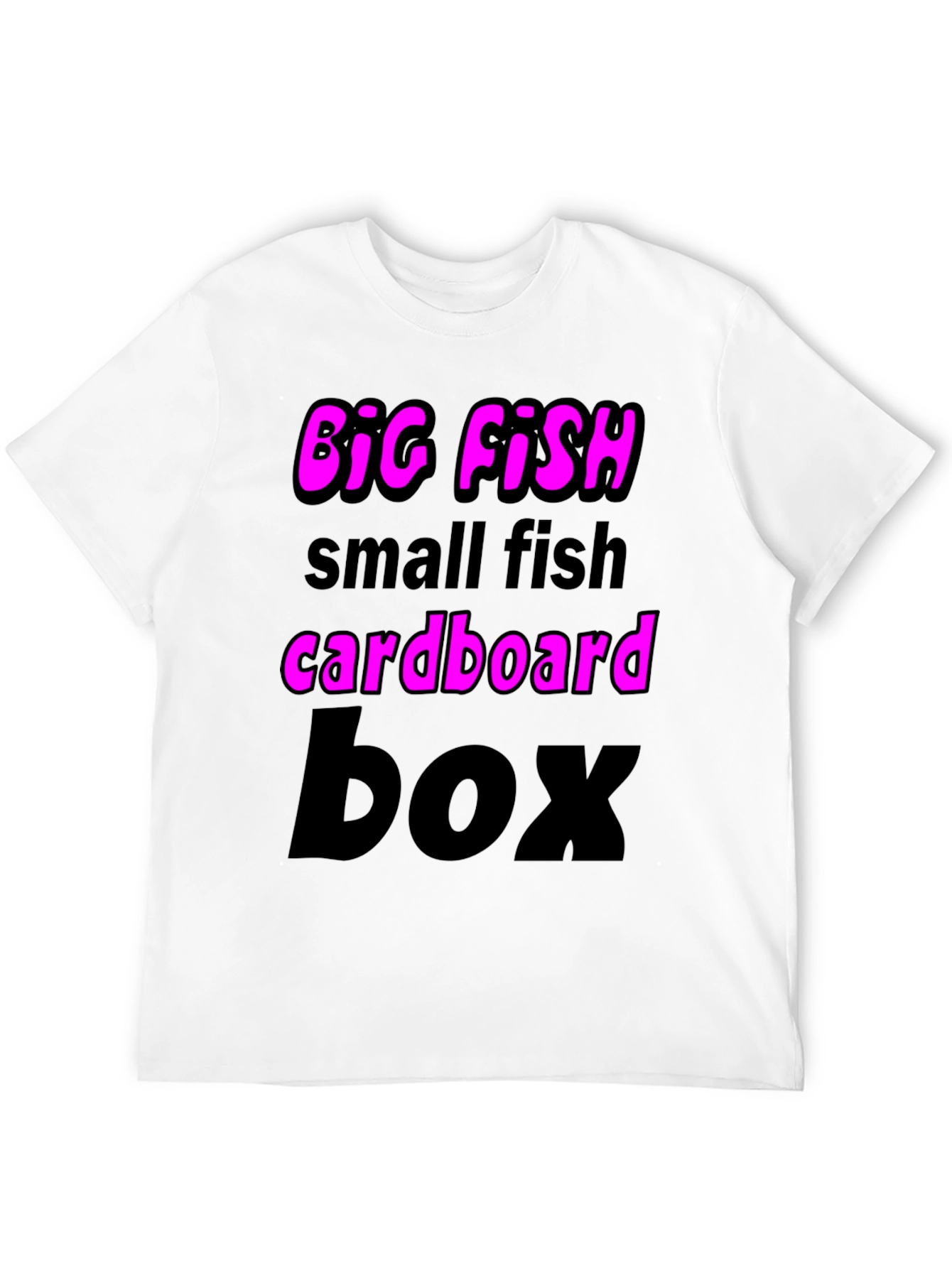 Black Big Fish Small Fish Graphic T-Shirt view 12