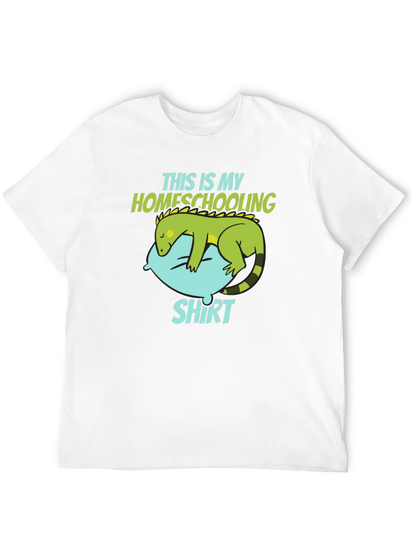 Black Homeschooling T-Shirt with Lizard Design view 12