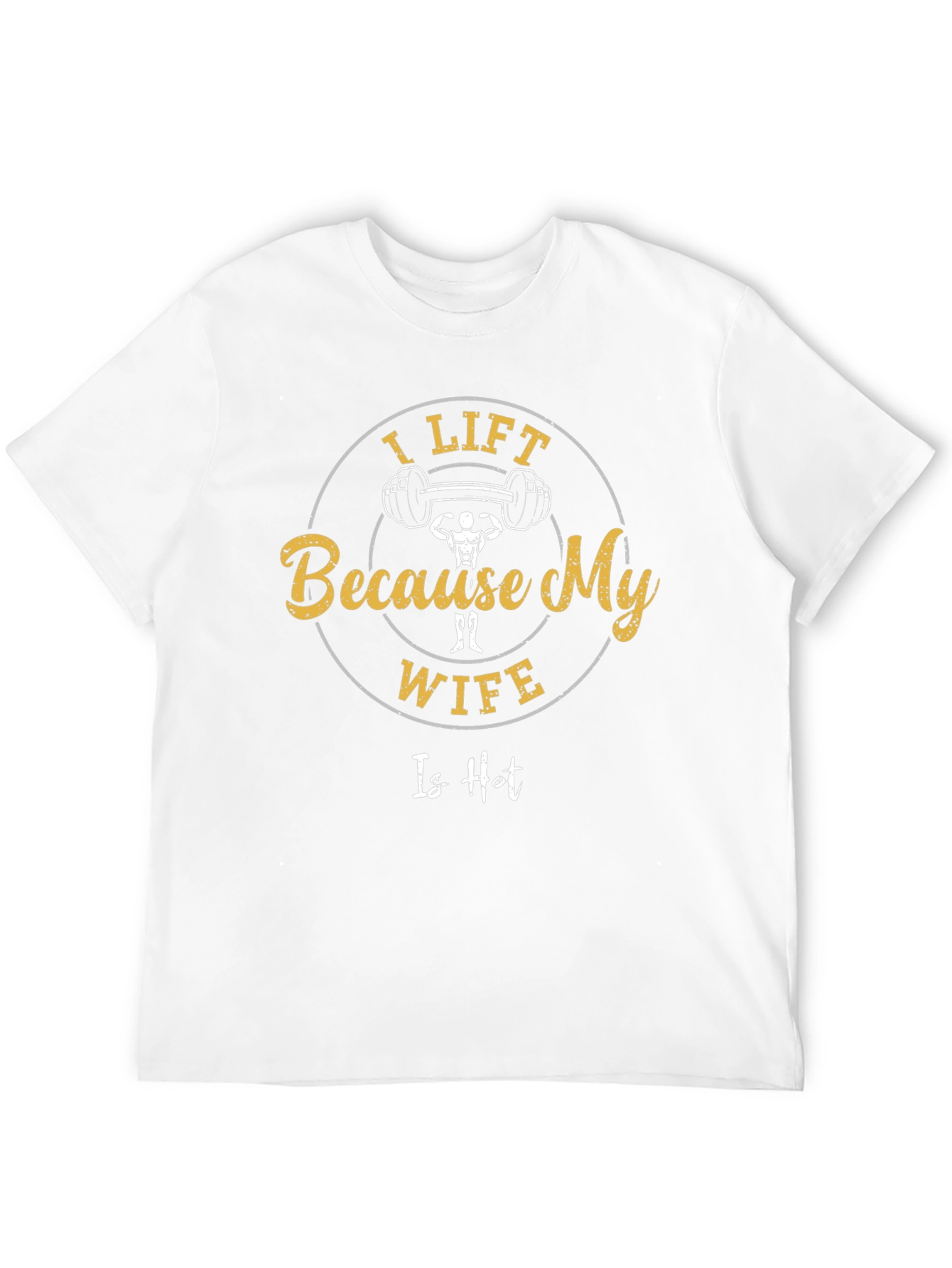 Black I Lift Because My Wife Is Hot Funny T-Shirt view 12