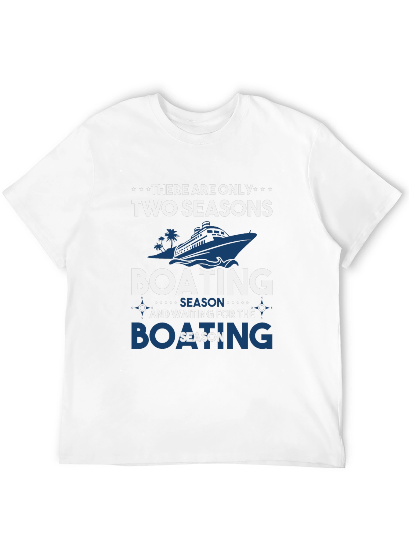 Black Boating Season T-Shirt | Two Seasons Graphic Tee view 12