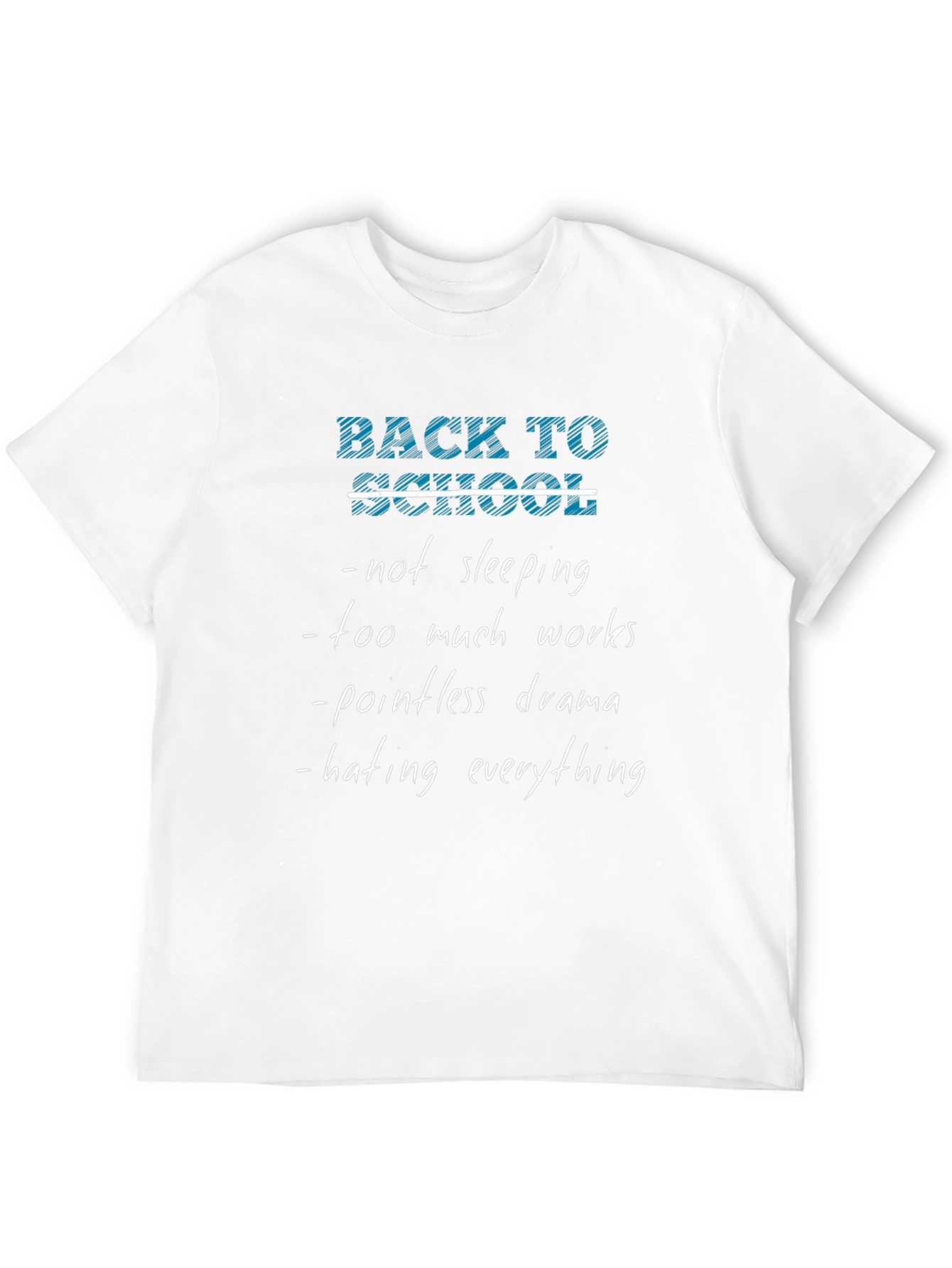 Black Back to School Funny T-Shirt view 12