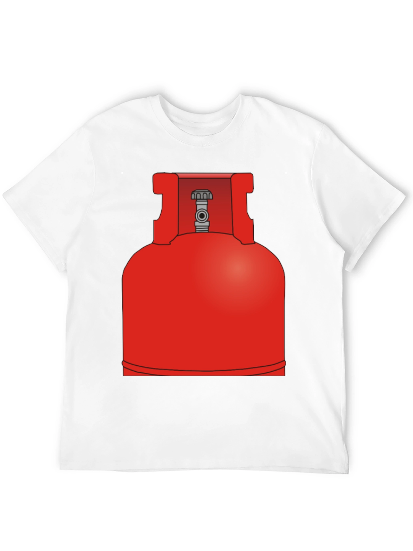 Black Red Propane Tank Graphic Tee - Bold & Unique Design view 12