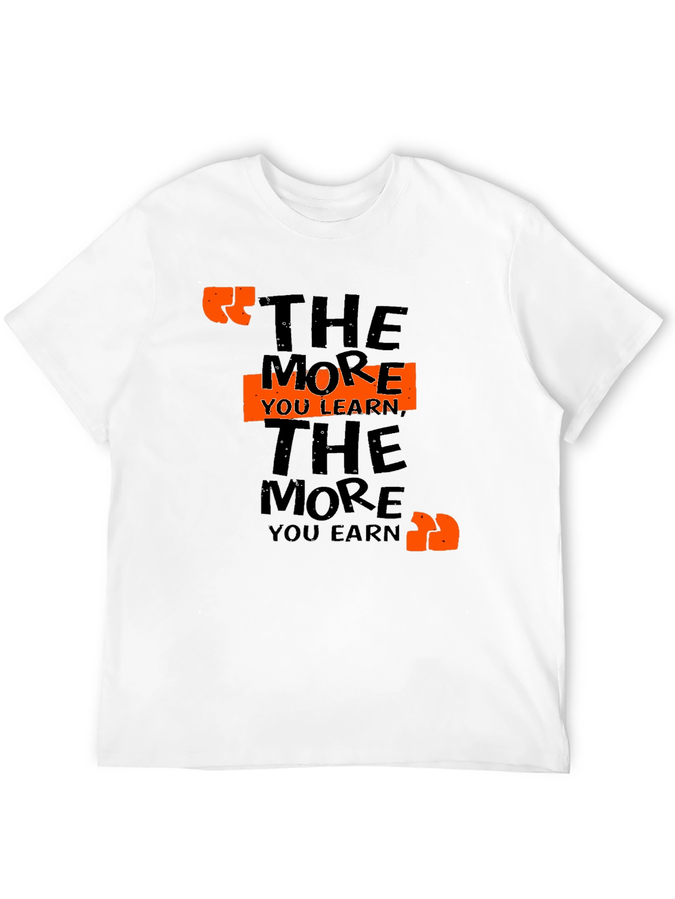 Black The More You Learn T-Shirt view 12