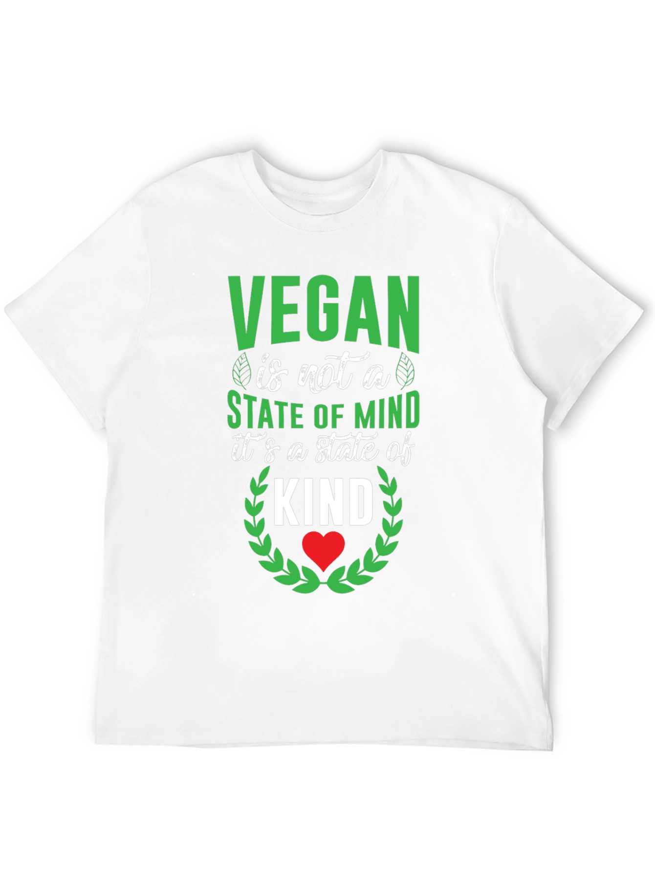 Vegan State of Kind Graphic Tee - Unisex Black T-Shirt - 12