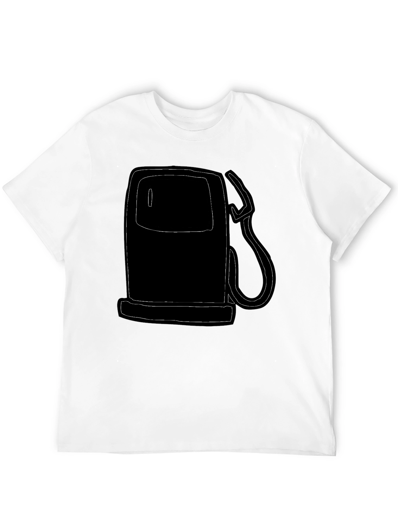 Black Gas Pump Graphic Tee - Retro Style view 12