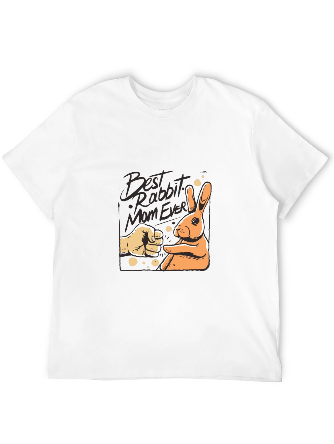 Black Best Rabbit Mom Ever T-Shirt view 12