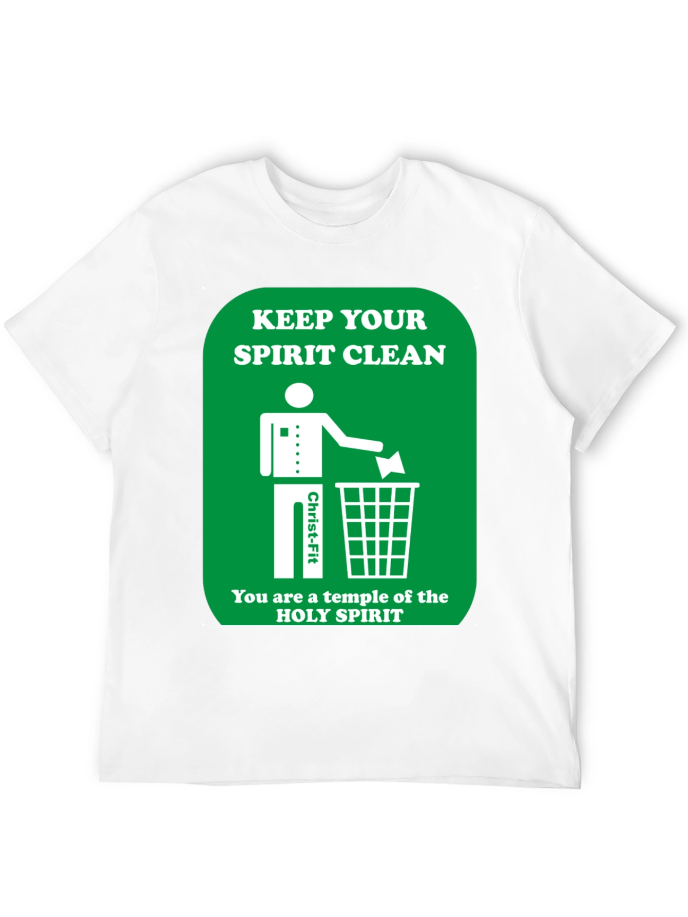 Black Keep Your Spirit Clean Graphic T-Shirt view 12