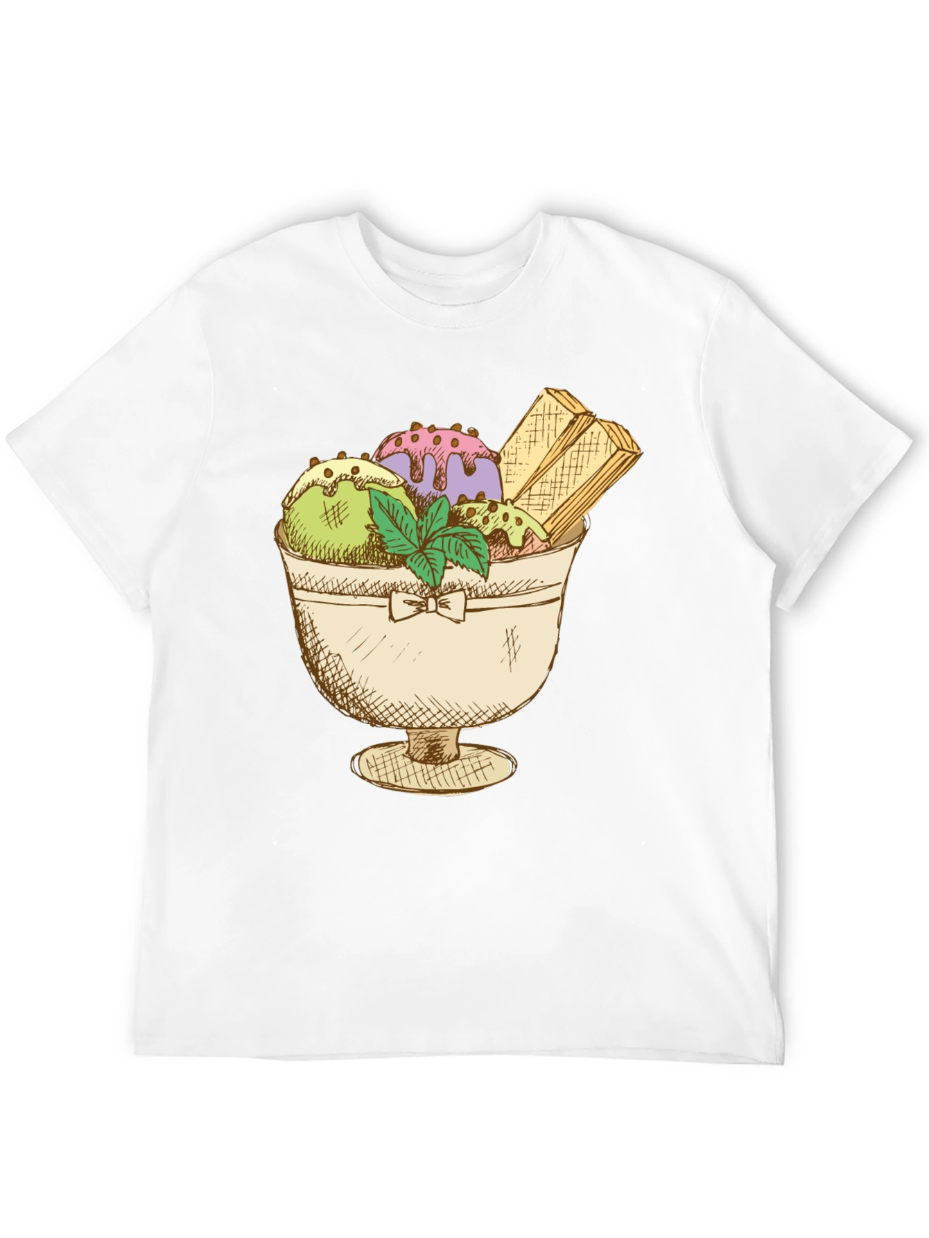 Black Ice Cream Sundae Graphic Tee view 12
