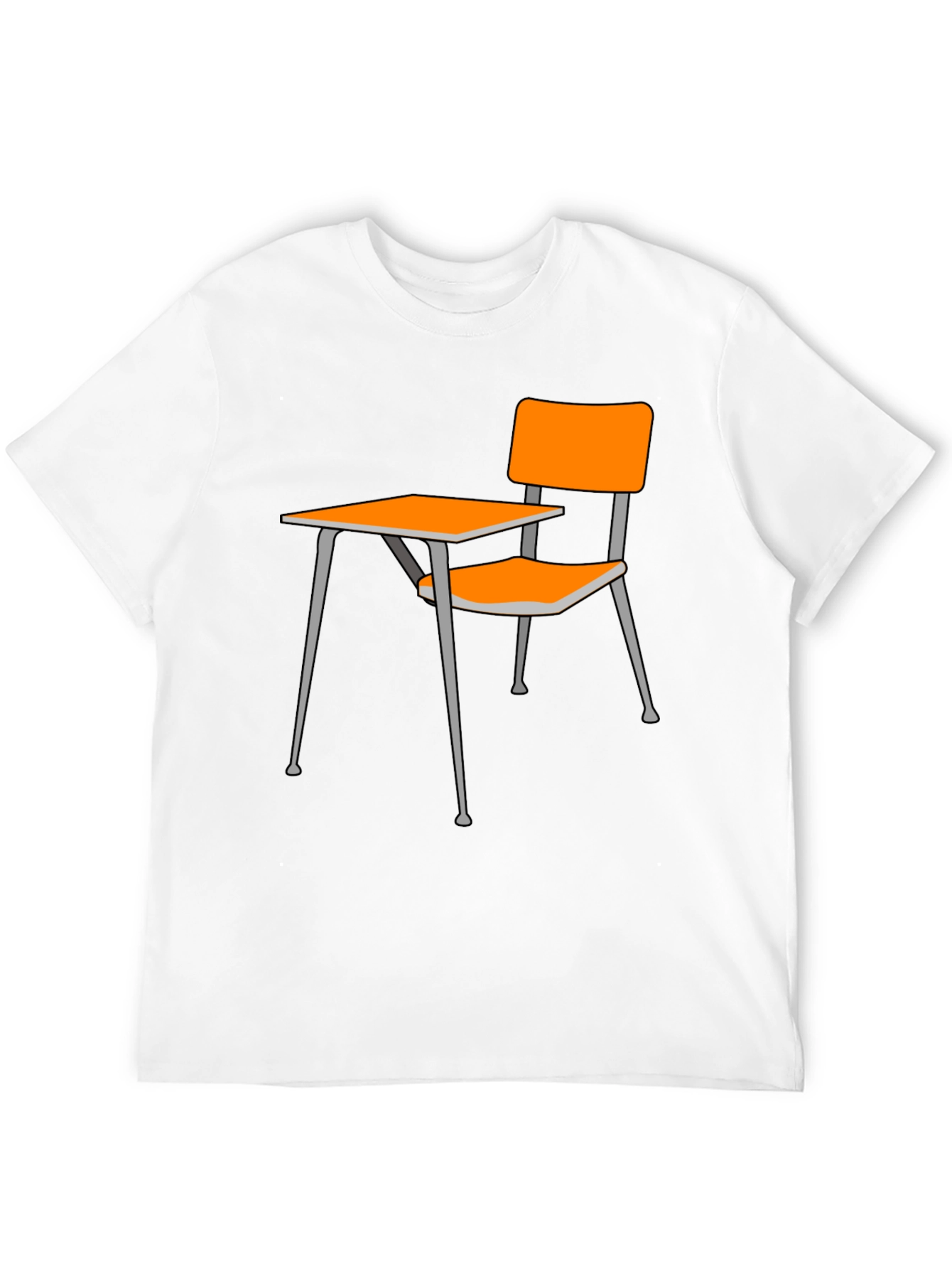 Black Novelty School Desk Graphic Tee - Black view 12