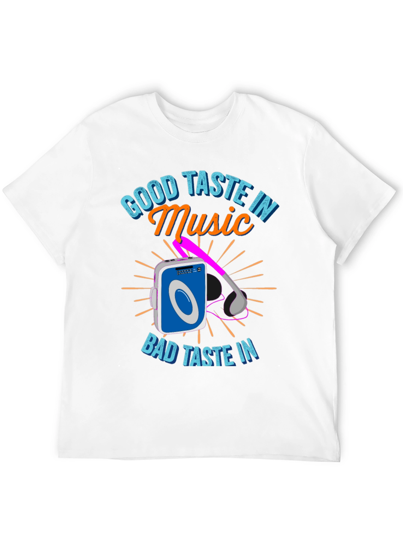 Black Good Taste in Music T-Shirt view 12